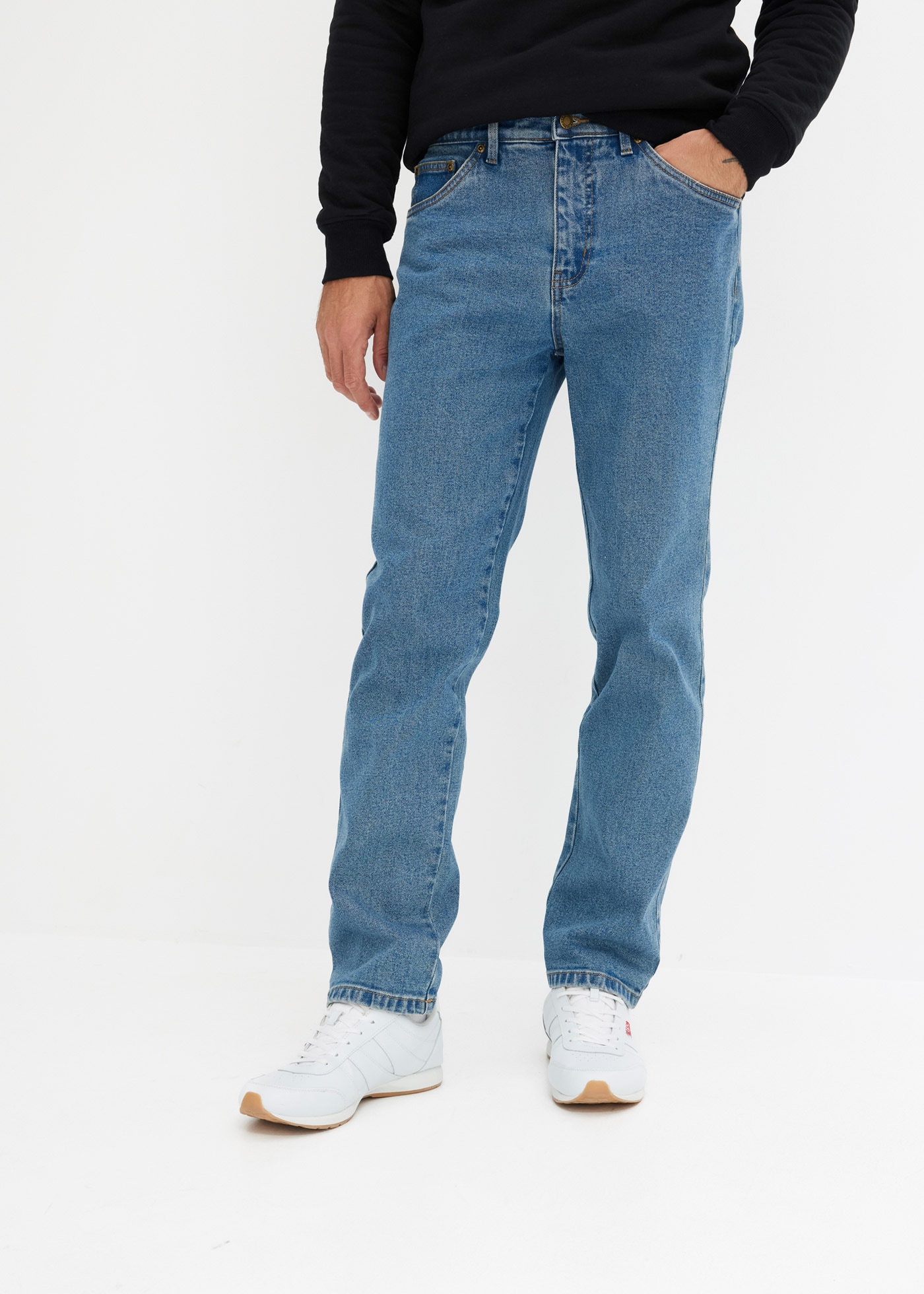 bonprix Gerade Jeans »Classic Fit Stretch-Jeans, Straight« im Five-Pocket-Style