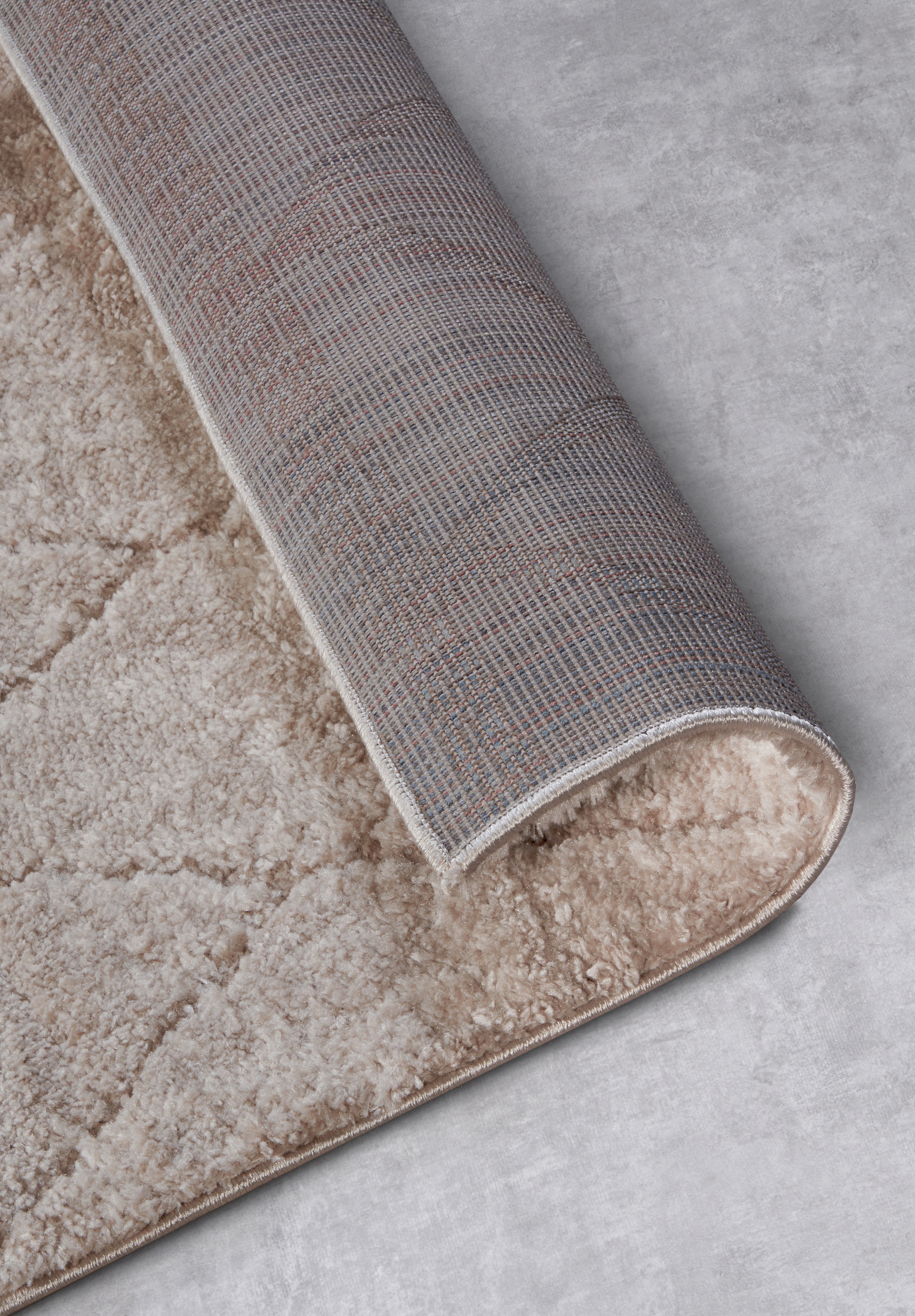 ELLE DECORATION Designteppich »Perrotin«, rechteckig, 18 mm Höhe, Läufer, Shaggy, flauschig, weich, Langflor, modern, Hoch Tief Effekt