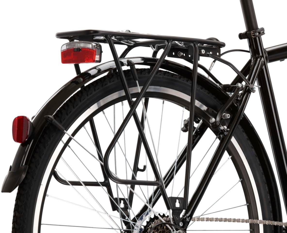 Kross Trekkingrad »KROSS Trekkingrad Trans 1.0 28" schwarz«, 21 Gang, Shimano, TOURNEY TY300 Schaltwerk, Kettenschaltung