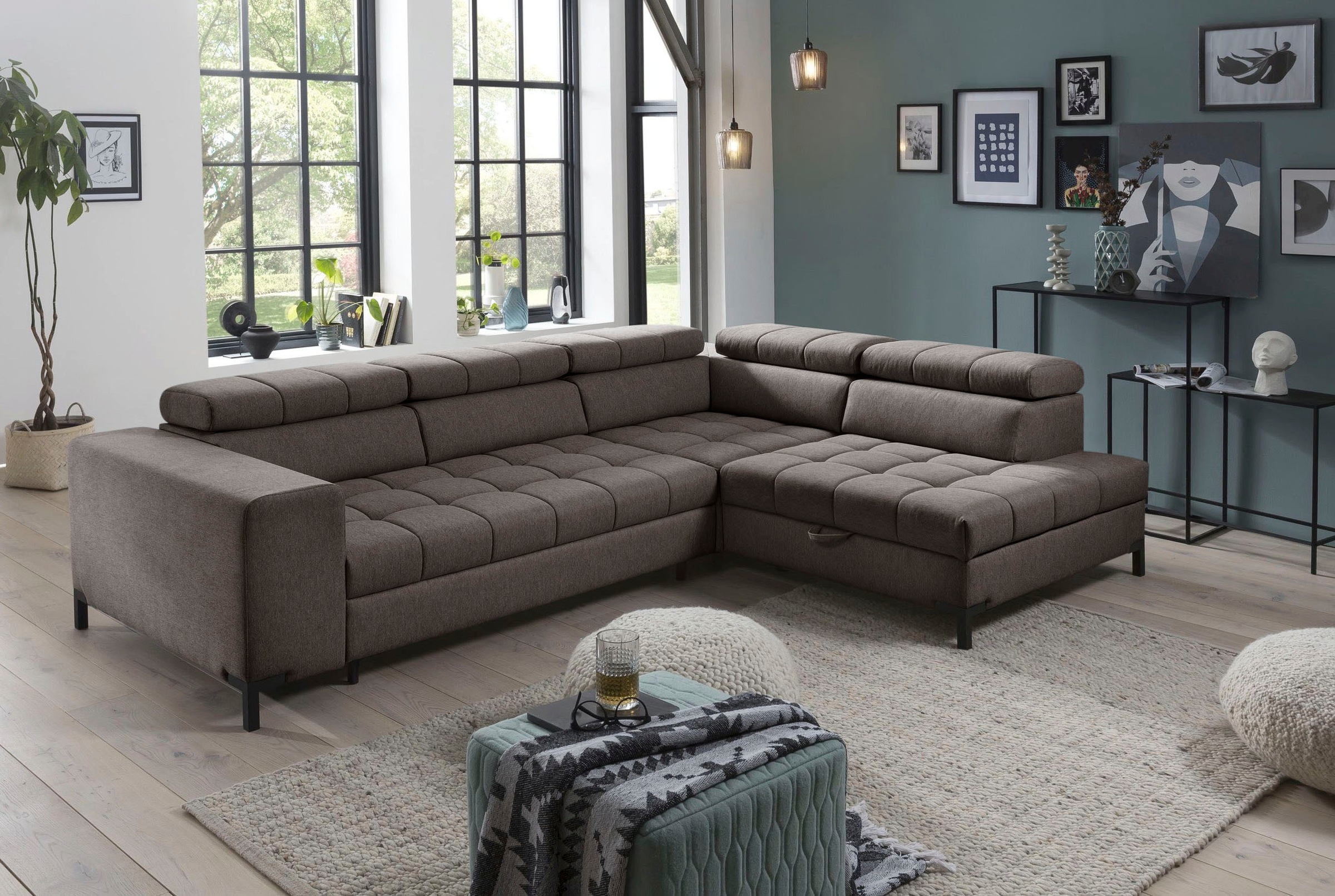 exxpo - sofa fashion Ecksofa »Bocco, hochwertige Verarbeitung, toller Sitzk günstig online kaufen