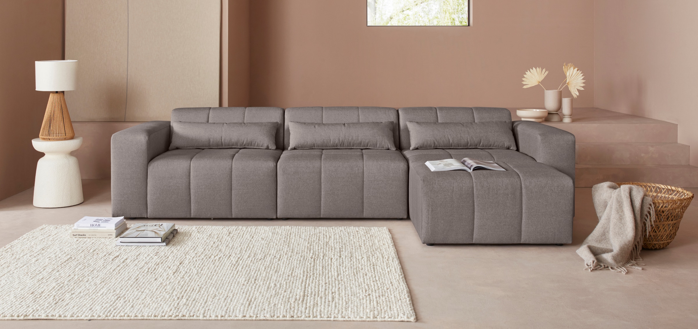 LeGer Home by Lena Gercke Ecksofa »Maileen L-Form«, Modulsofa, bestehend aus 4 Modulen, Farben mixbar