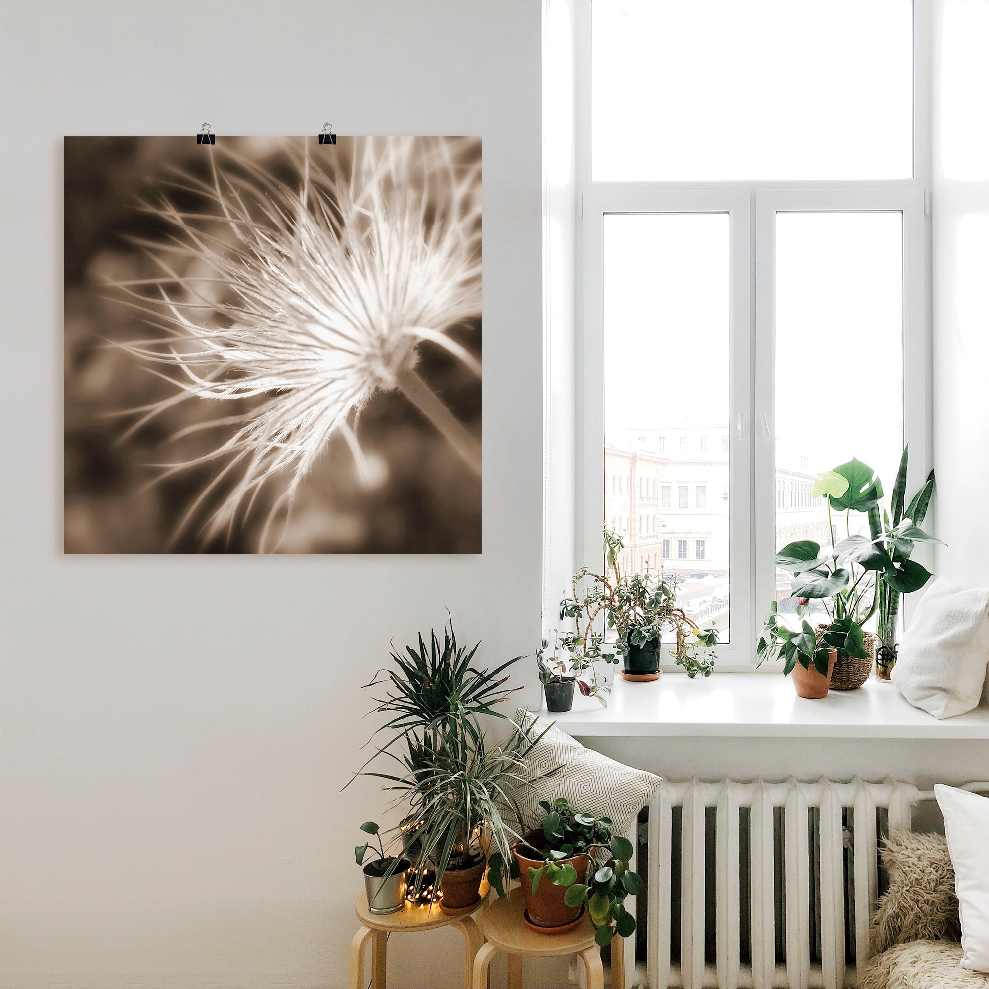 Artland Wandbild »leicht wie eine Feder«, Blumen, (1 St.), als Leinwandbild, Poster in verschied. Größen