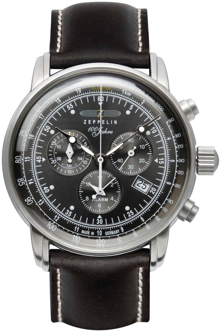 ZEPPELIN Chronograph »100 Jahre« Armbanduhr, Quarzuhr, Herrenuhr, Datum, Stoppfunktion, Made in Germany