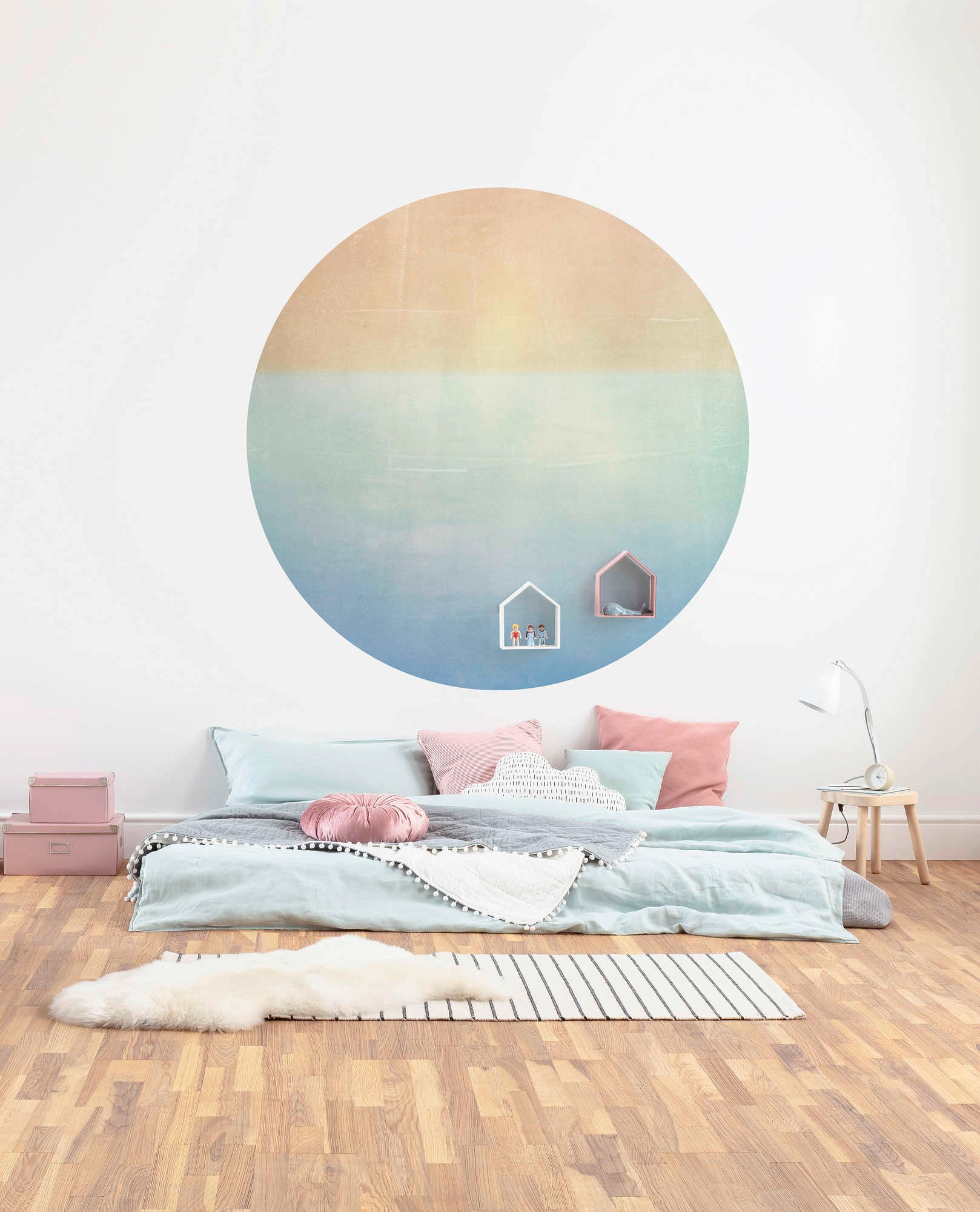 Komar Vliestapete »Vlies selbstklebend - Balance - Größe 125 x 125 cm«, bedruckt, Wohnzimmer, Schlafzimmer
