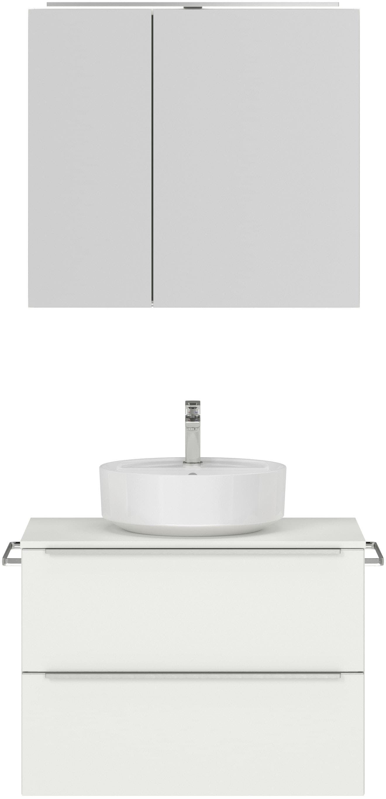 nobilia® Badmöbel-Set »Alvene« vormontiert, mit Soft-Close, 2 Stk. tlg. günstig online kaufen