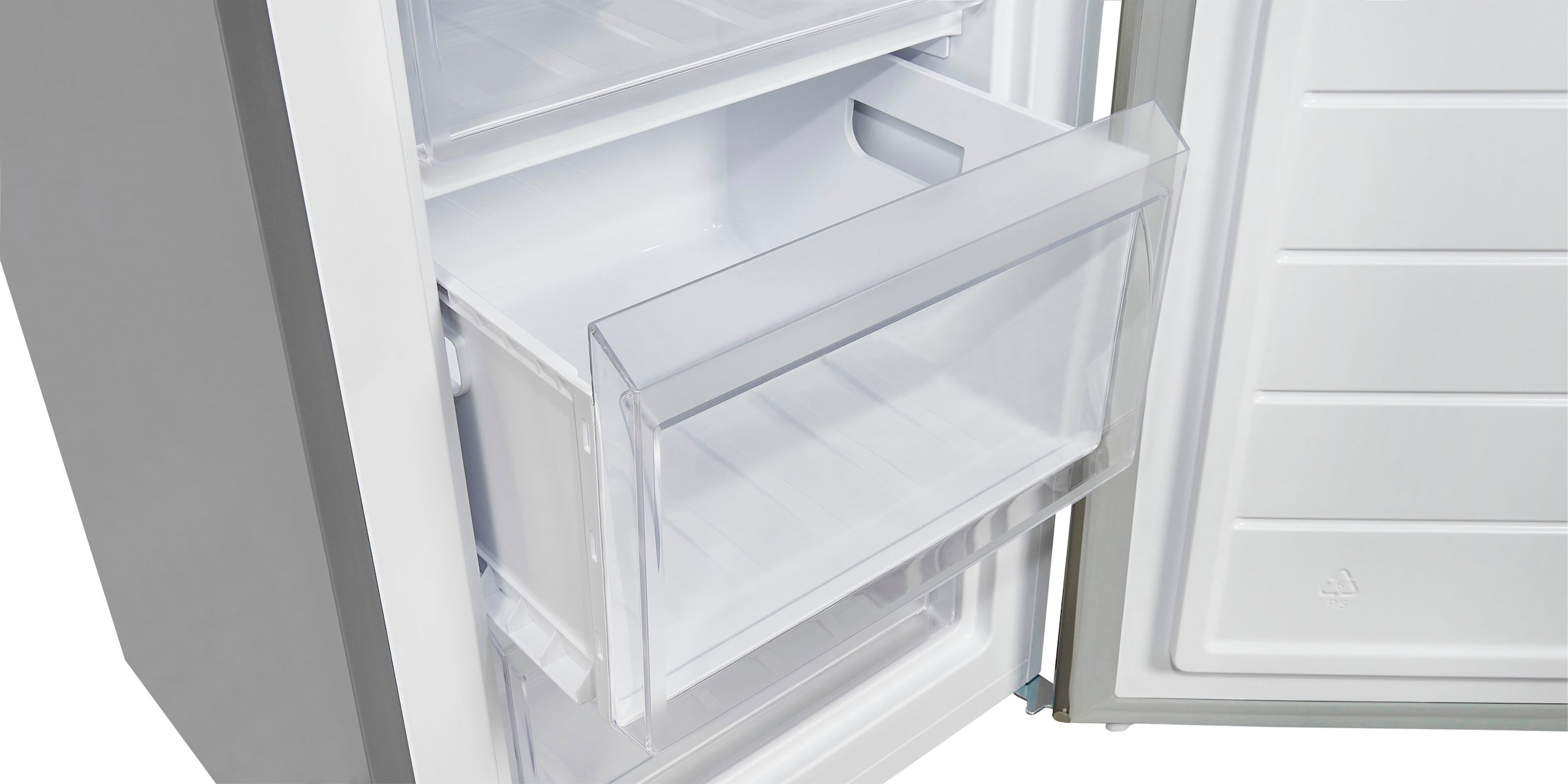 exquisit Gefrierschrank »GS81-040C inoxlook«, 85,5 cm hoch, 54,5 cm breit, energiesparend in Energieefizienz C, 87 Liter Nutzinhalt, 4 Sterne