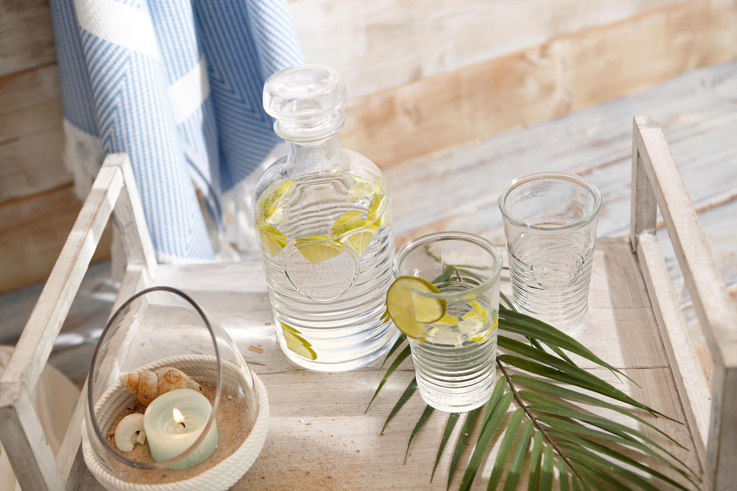 van Well Gläser-Set »Officina«, (Set, 6 tlg.), Mit schönem Relief-Design, 6-teilig, Made in Italy