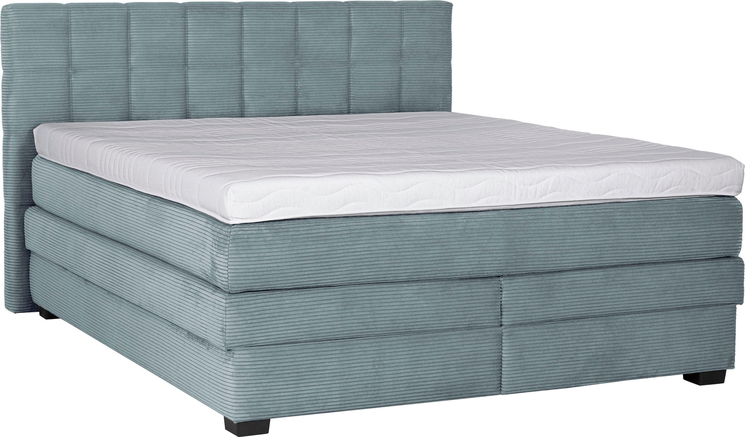 Die PlanBar Boxspringbett »OC-ON21088« inkl. Matratzen u. Bonellfederkern Unterbau, Stauraum, 160/180x200cm