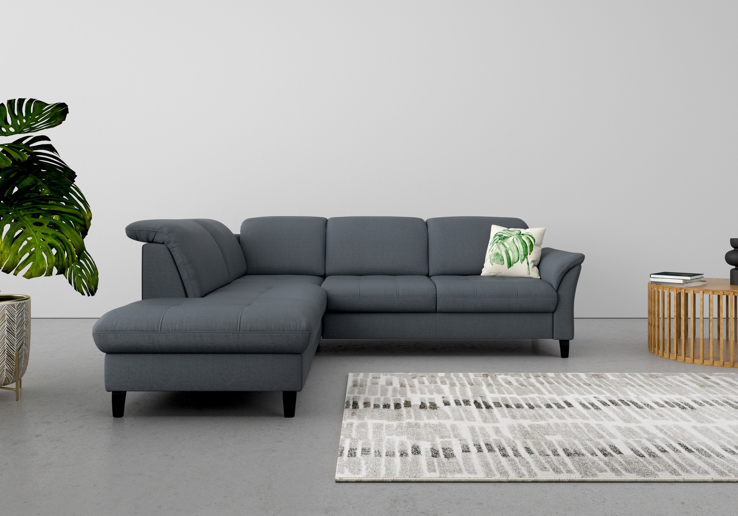 sit&more Ecksofa »Maggiore L-Form«, wahlweise mit Kopfteilverstellung, Bettfunktion und Stauraum