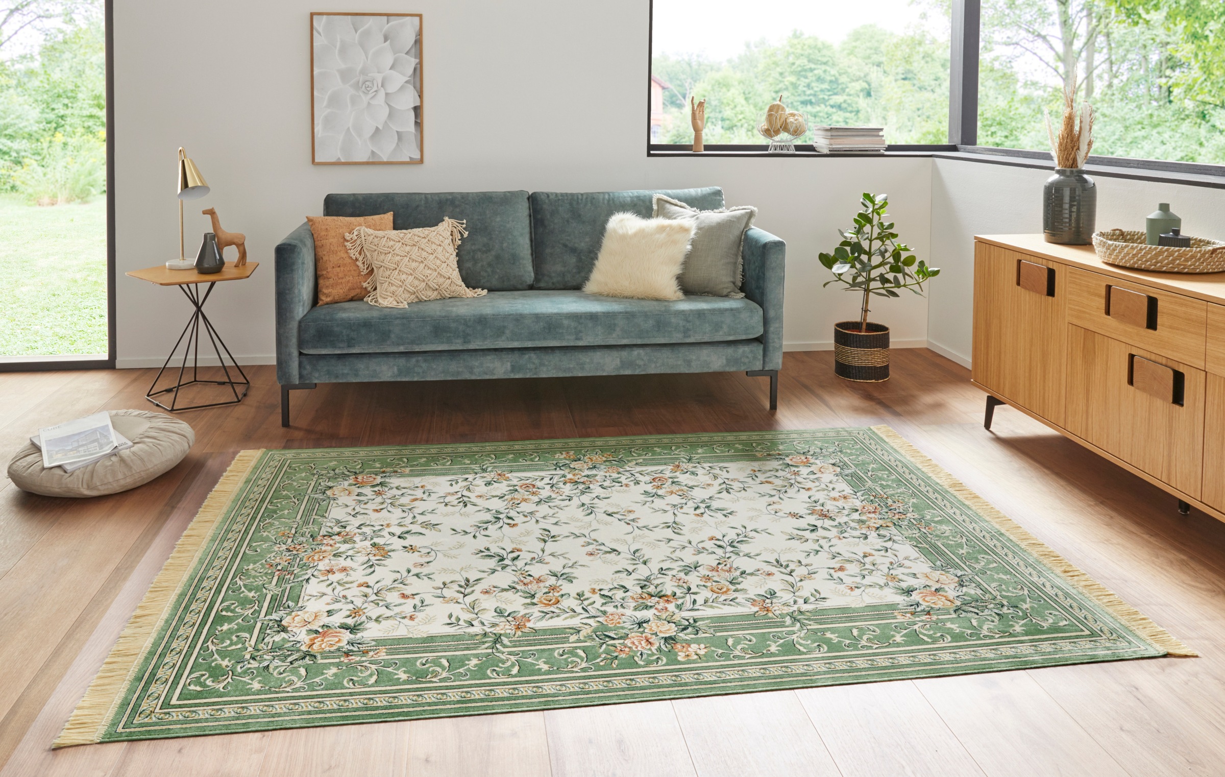 HANSE Home Teppich »Antik Flowers«, rechteckig, 5 mm Höhe, Orientalisch mit günstig online kaufen