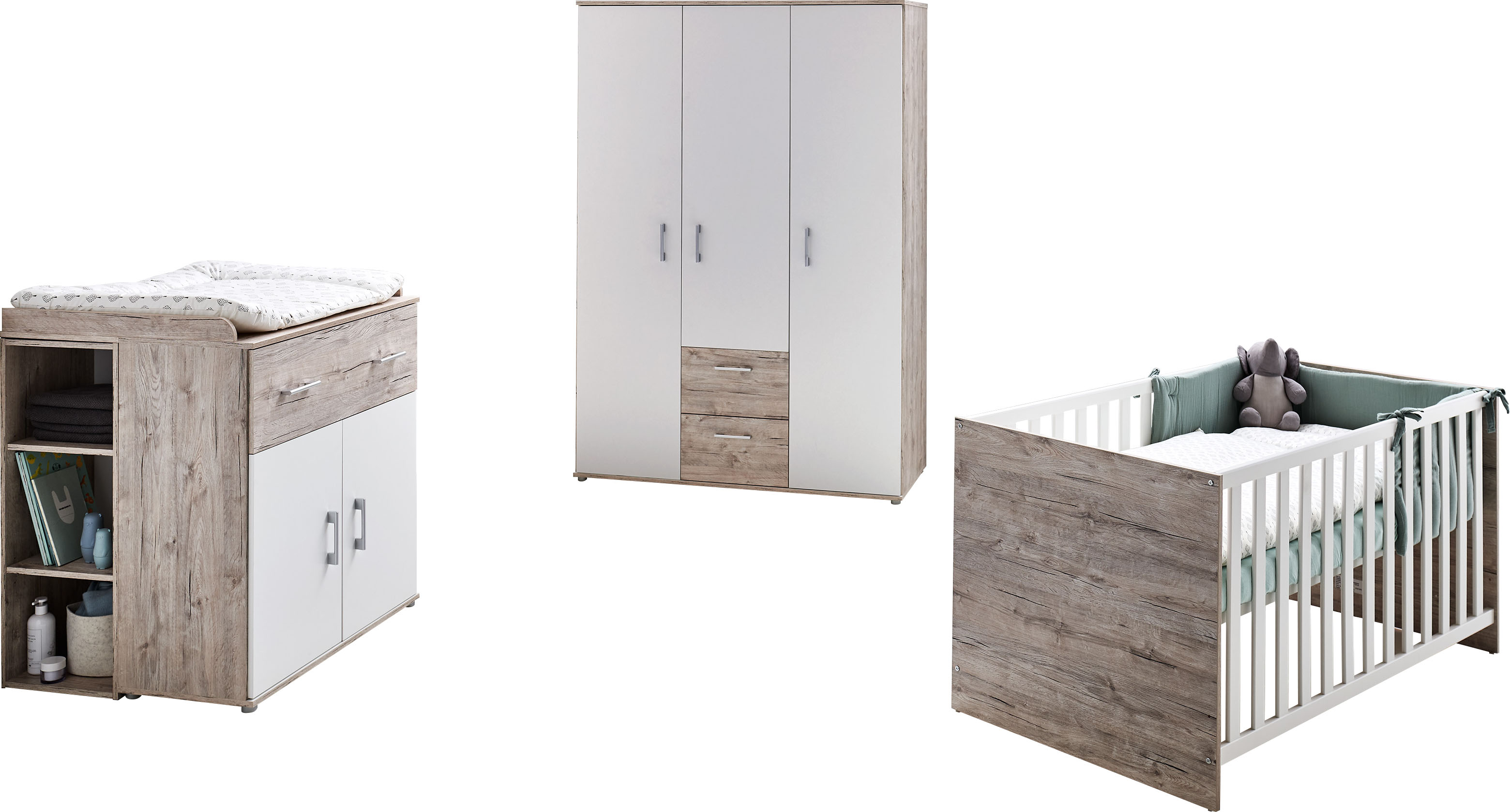 Lüttenhütt Babyzimmer-Komplettset »Rieke«, 4-teilig, mitwachsende Möbel bis günstig online kaufen