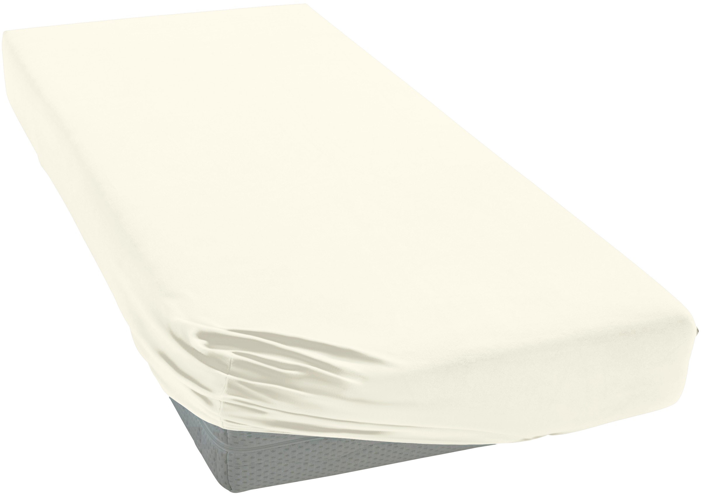 Janine Janine Spannbetttuch Elastic-Jersey 5002 leinen (27) Größe:  150x200 günstig online kaufen