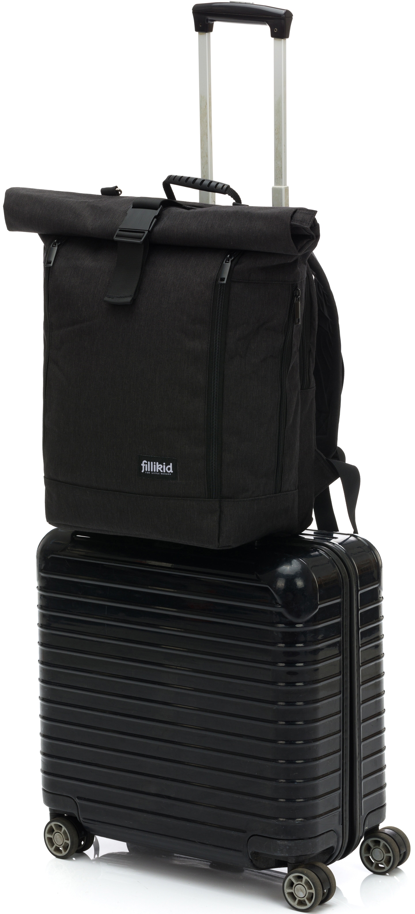 Fillikid Wickelrucksack »Dublin, schwarz«, mit Wickelauflage