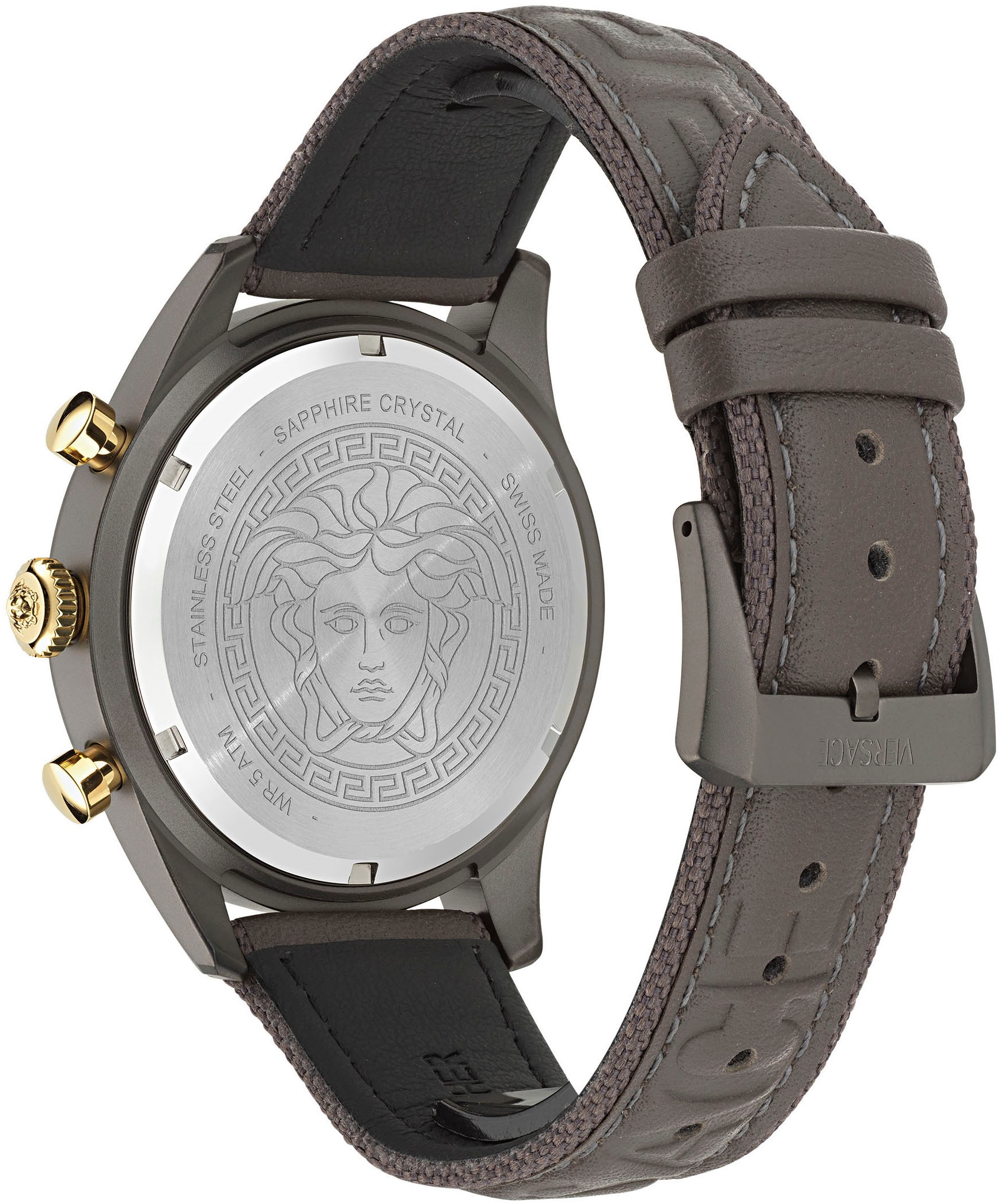 Versace Chronograph »CHRONO MASTER«, Quarzuhr, Armbanduhr, Herrenuhr, Datum, Stoppfunktion, Swiss Made