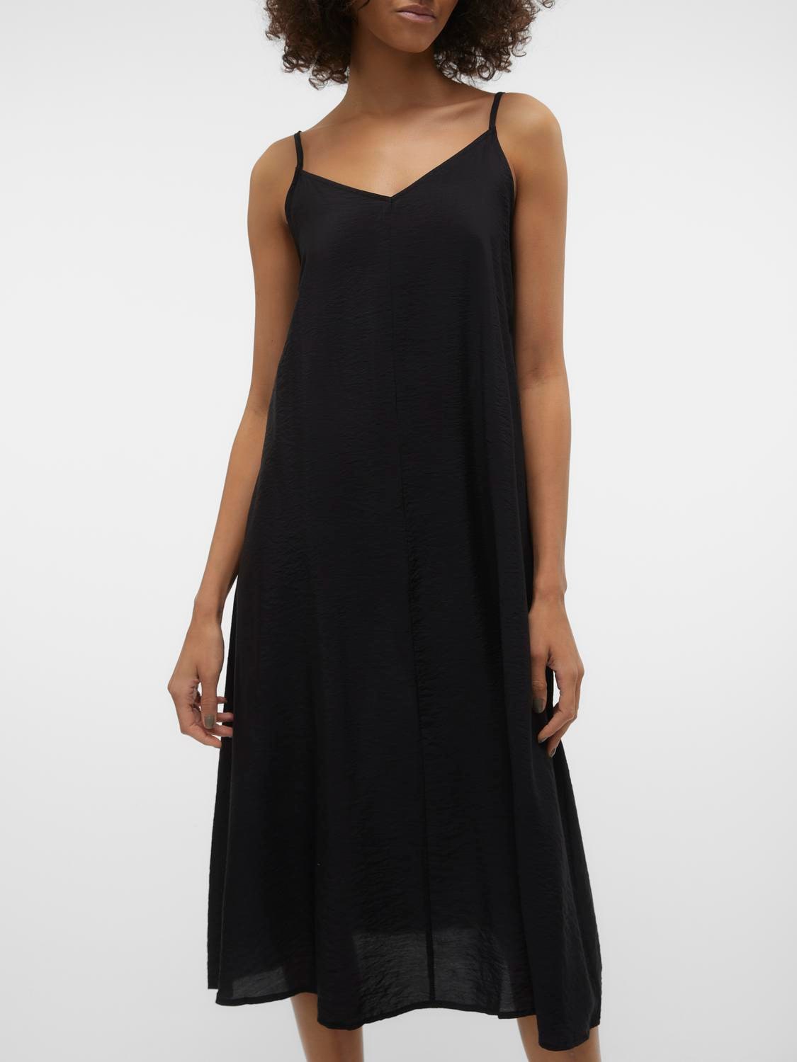 Vero Moda Spaghettikleid »VMJOSIE CALF SINGLET DRESS WVN GA NOOS« Viskosemischung