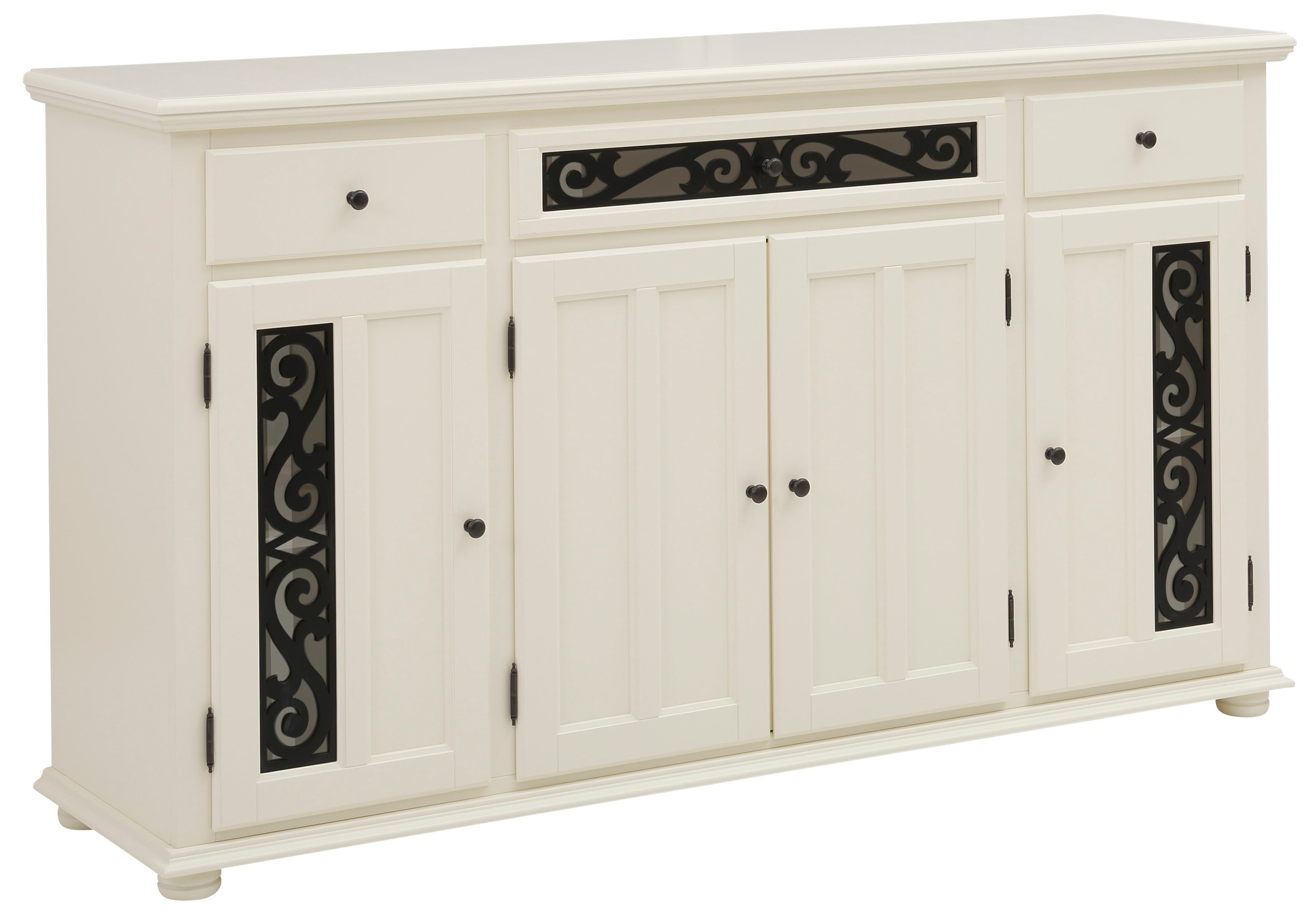 Home affaire Sideboard »Arabesk«, Kommode mit dekorativen Fräsungen, Breite 171 cm
