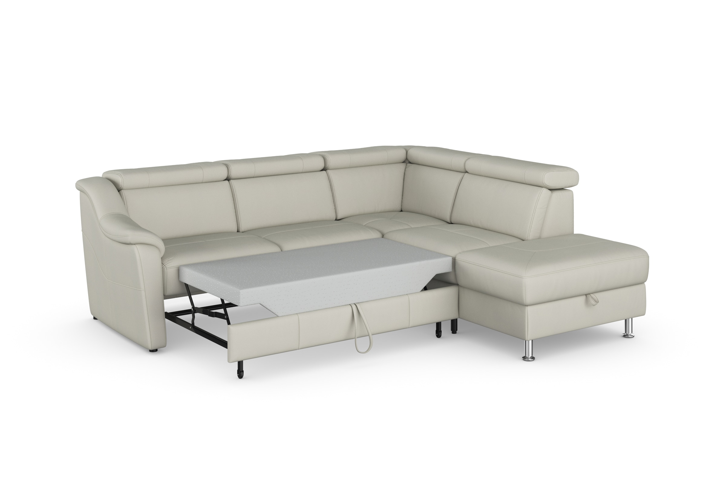 sit&more Ecksofa »Freetown L-Form«, inklusive Kopfteilverstellung und komfortablem Federkern