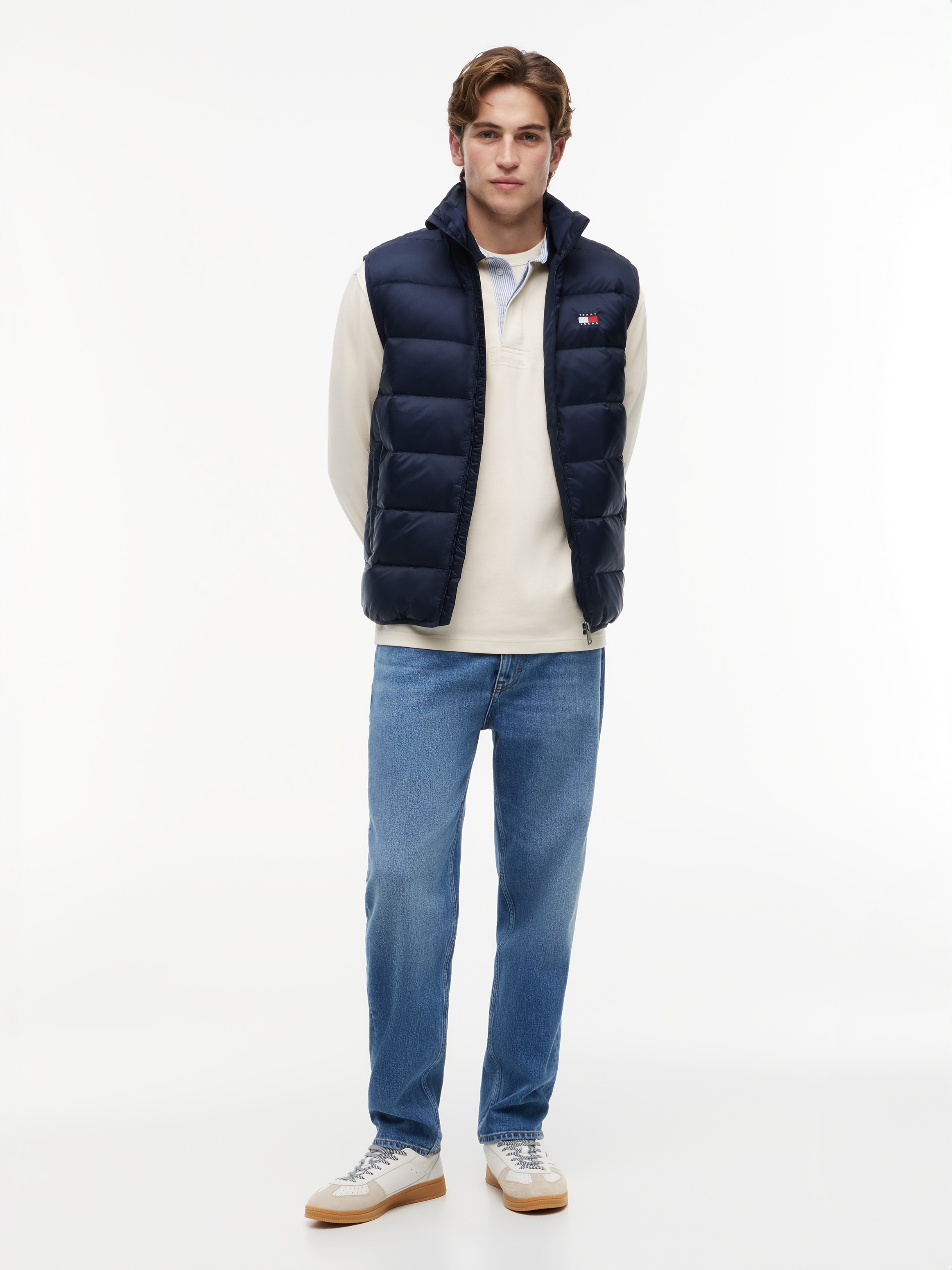 Tommy Jeans Steppweste »LIGHT DOWN PACKABLE VEST« Regular fit mit Stehkragen