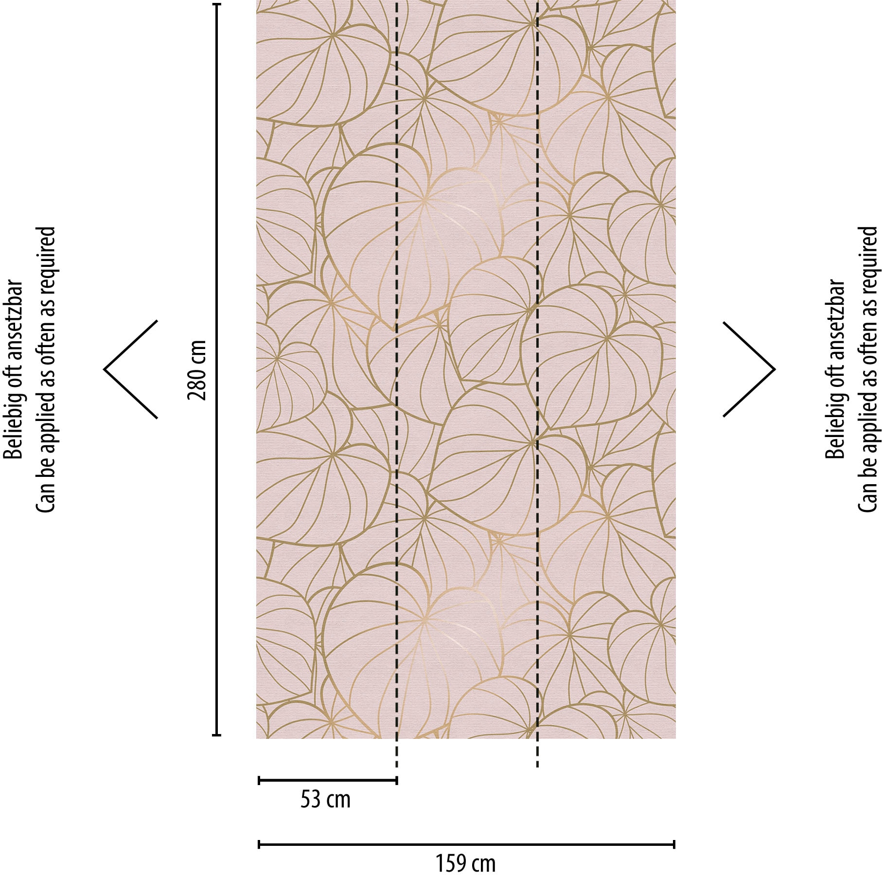 living walls Fototapete »The Wall« botanisch | floral | natürlich glatt Fototapete Blätter Tapete Dschungel Tapeten Wohnzimmer modern Design