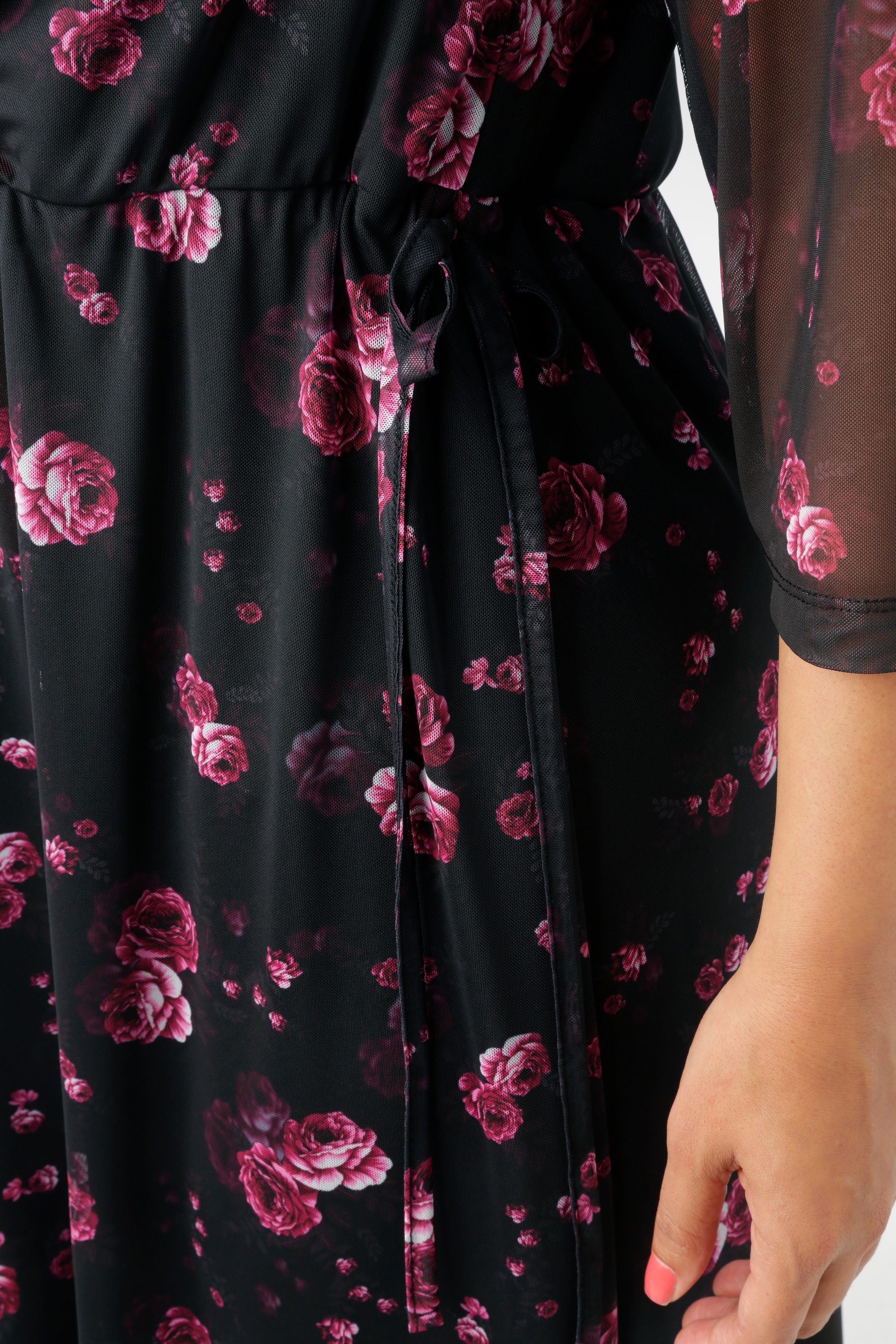 Aniston PLUS Midikleid, In Mesh Qualität - NEUE KOLLEKTION