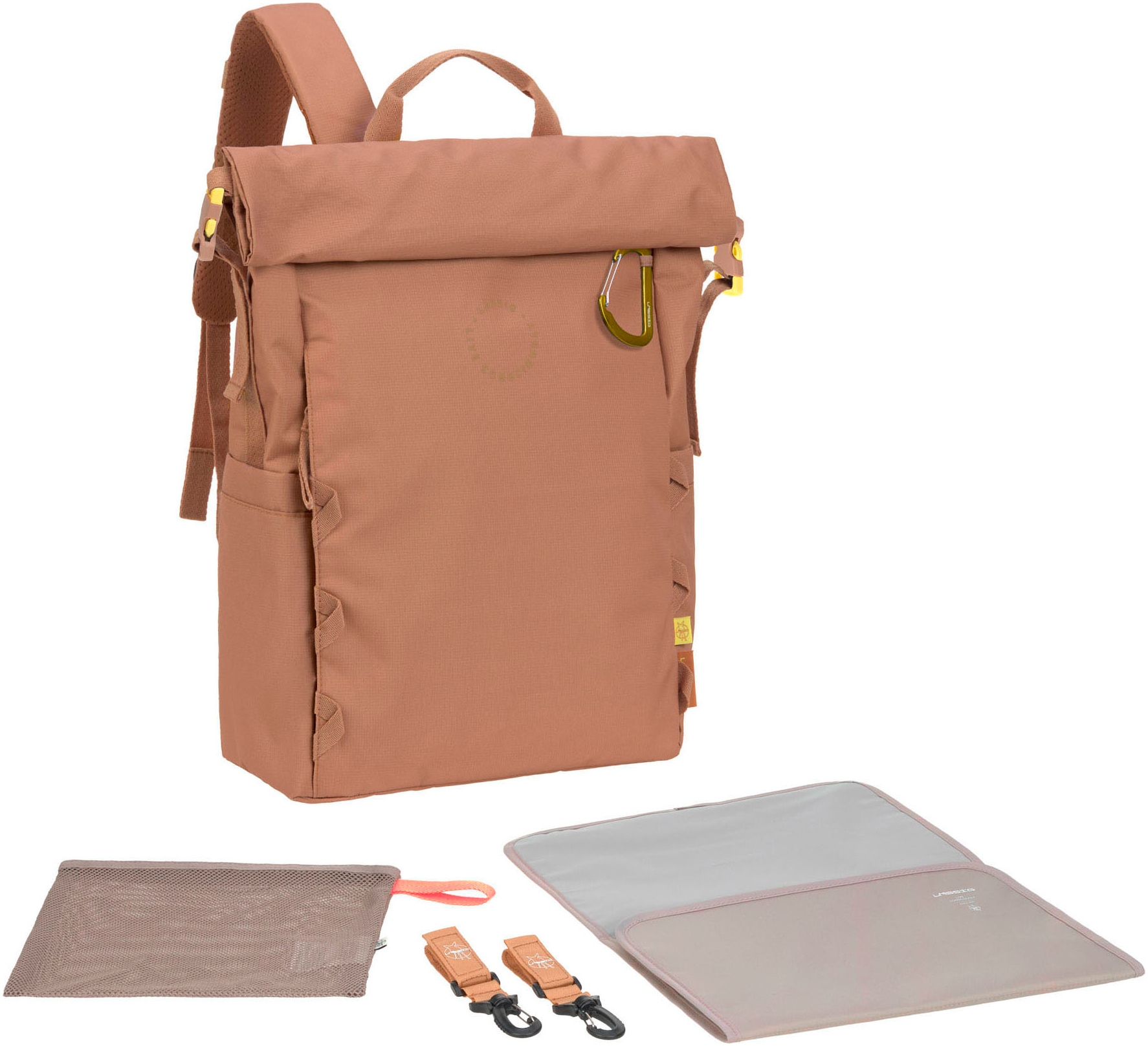 LÄSSIG Wickelrucksack »Green Label, Outdoor Rolltop Backpack, almond«