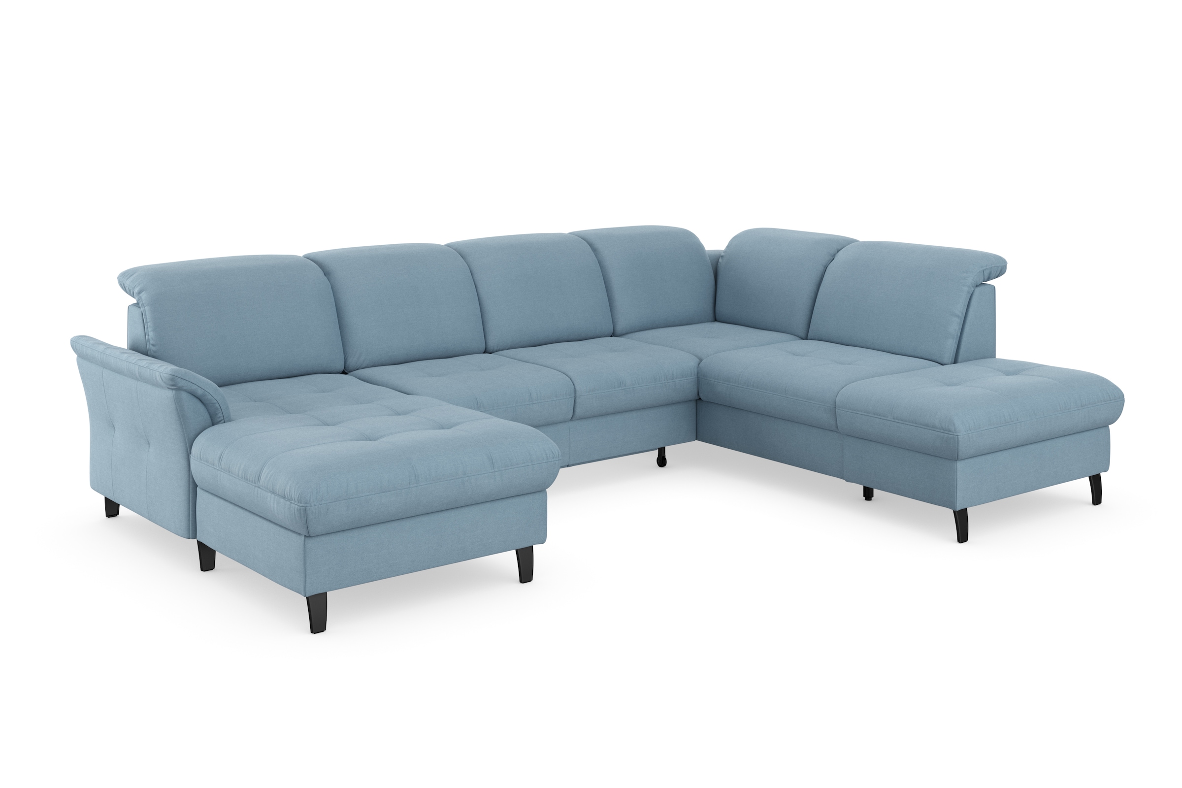 sit&more Wohnlandschaft »Maggiore U-Form«, wahlweise mit Kopfteilverstellung, Bettfunktion und Stauraum