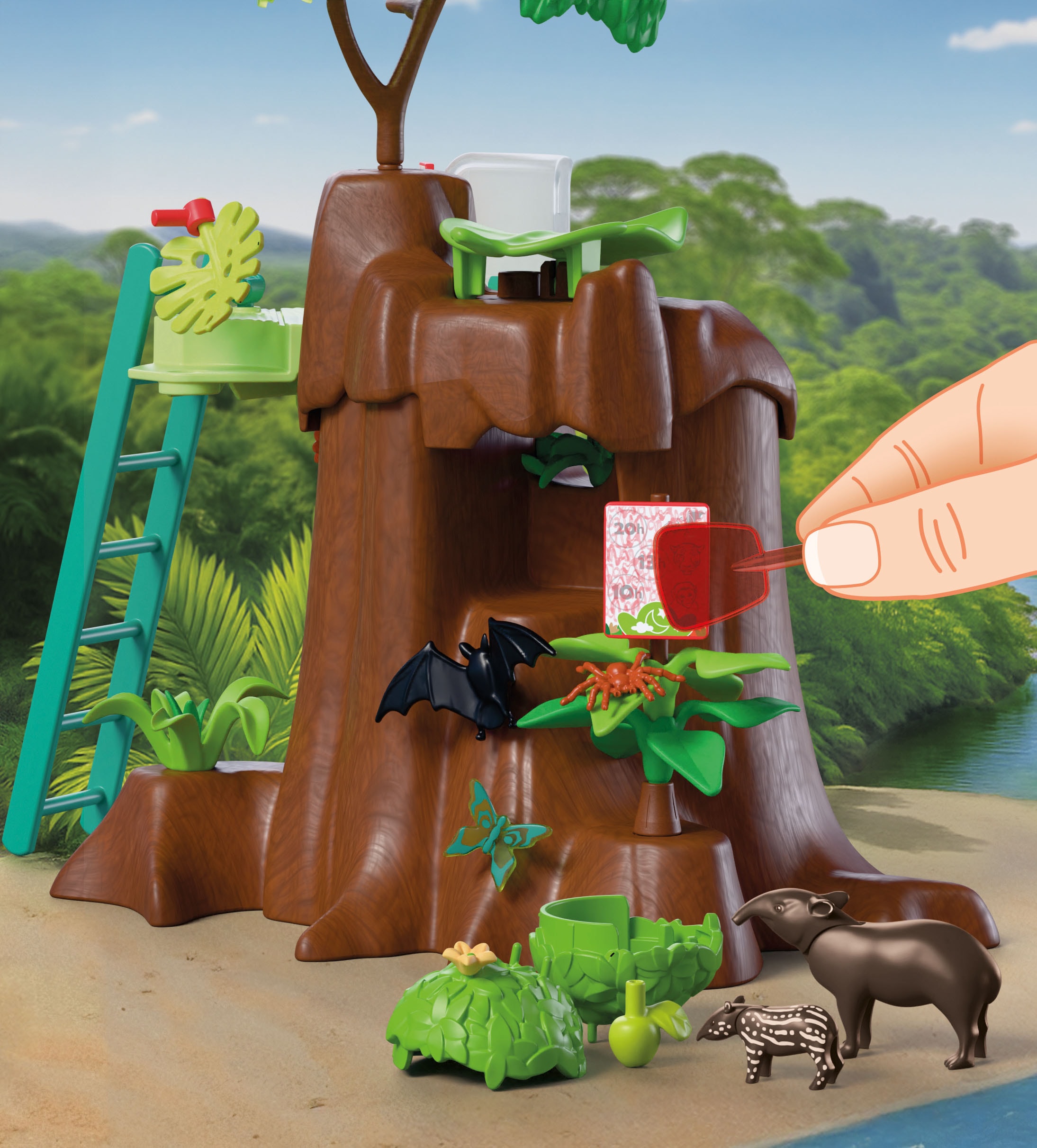 Playmobil® Konstruktions-Spielset »Zoo: Dschungelabenteuer (72071), Animals & Friends« Made in Europe