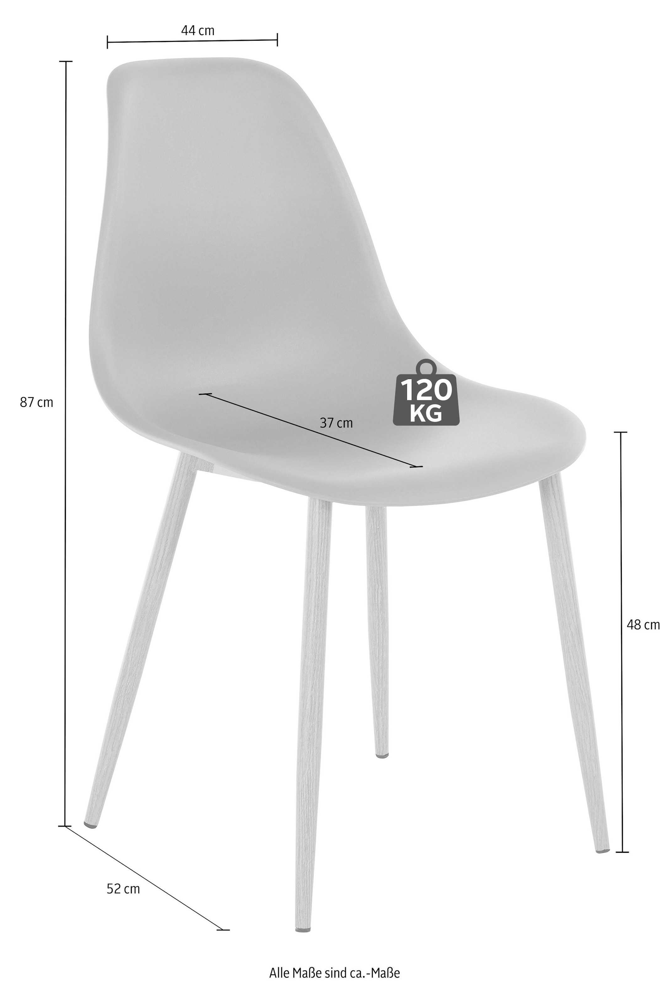 INOSIGN Schalenstuhl »Miller«, (2 Stück oder 4 Stück) Sitzschale in Kunststoff