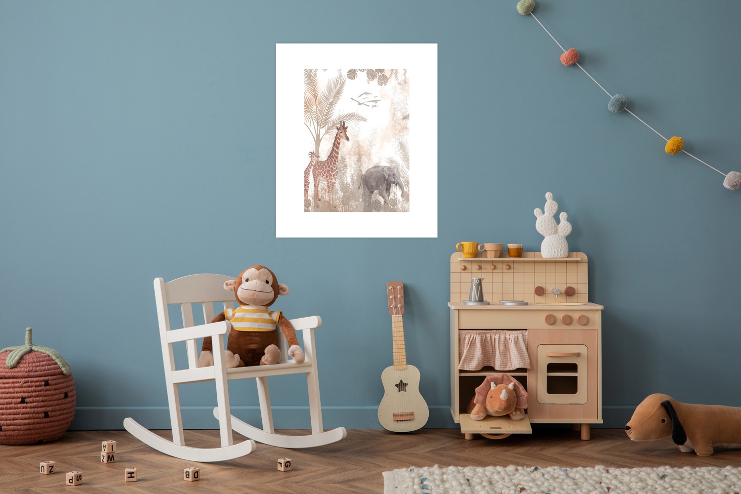 Lüttenhütt Poster »Tiere im Dschungel«, (1 St.), HD Premium Druck
