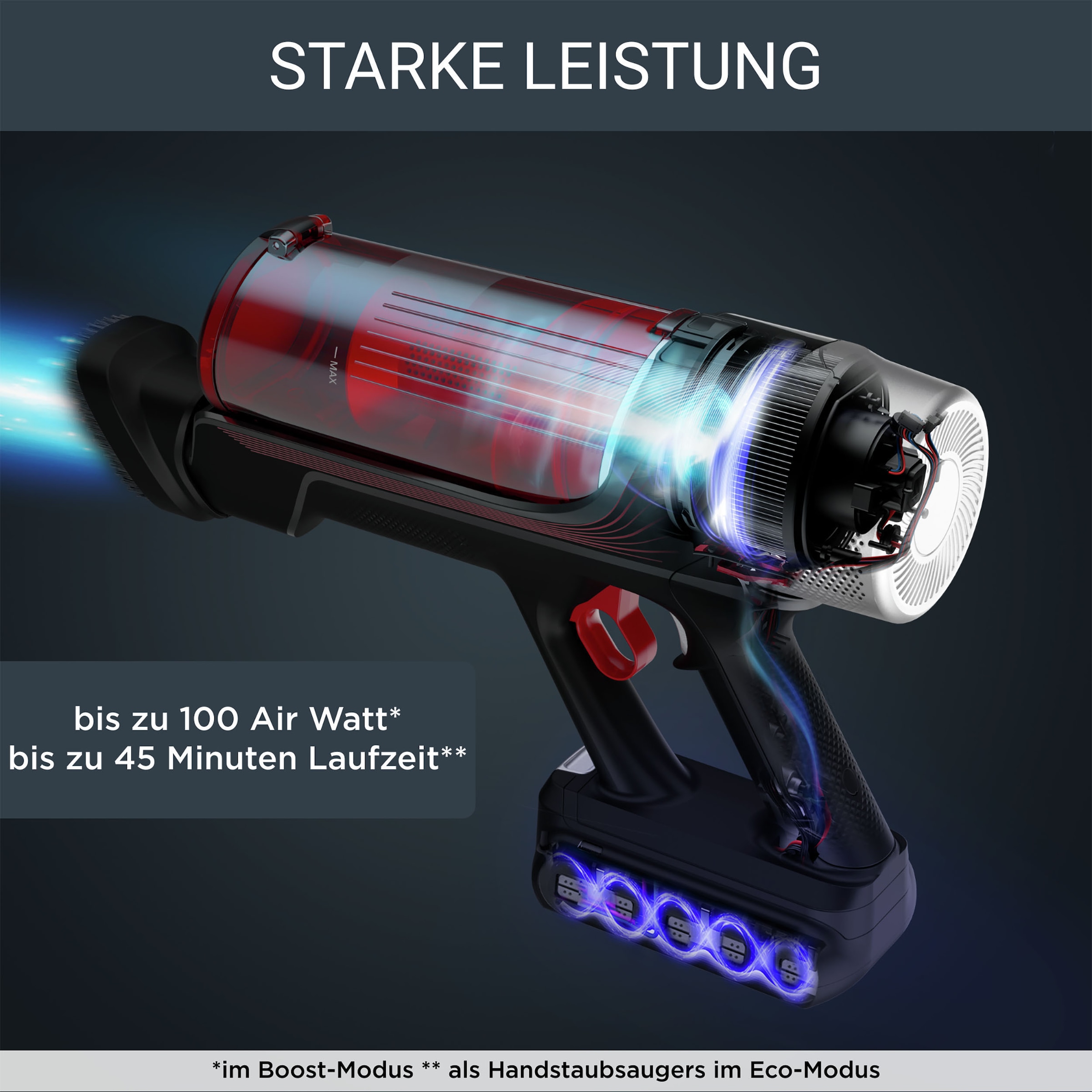 Rowenta Akku-Hand-und Stielstaubsauger »RH2078 X-Force Flex 9.60 Animal«, leistungsstark, hohes Fassungsvermögen, lange Betriebsdauer