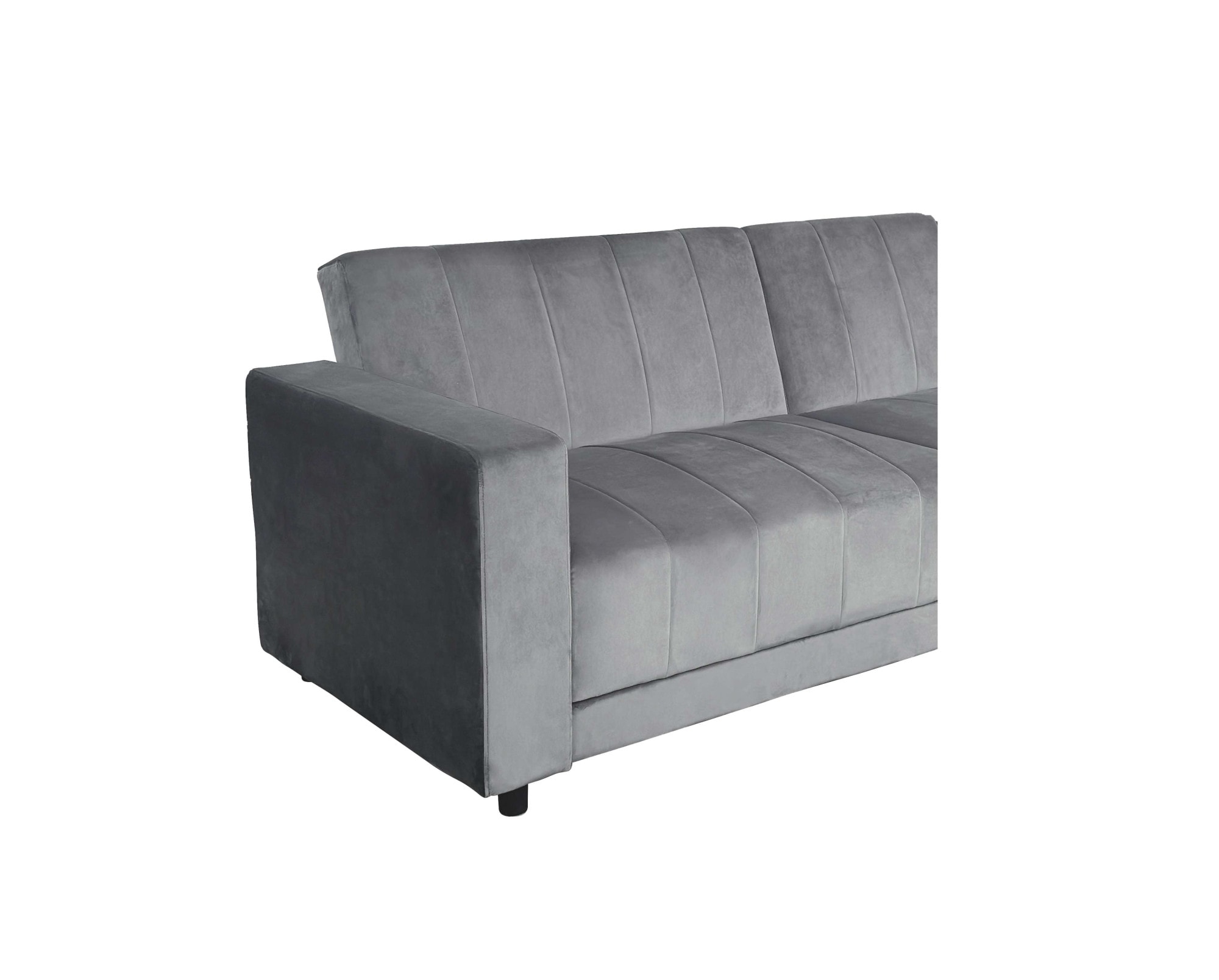 Dorel Home 3-Sitzer »Allie II Schlafsofa 225 cm«, Bett-Funktion (108/190cm), Rückenlehne 2-teilig, mit Steppung