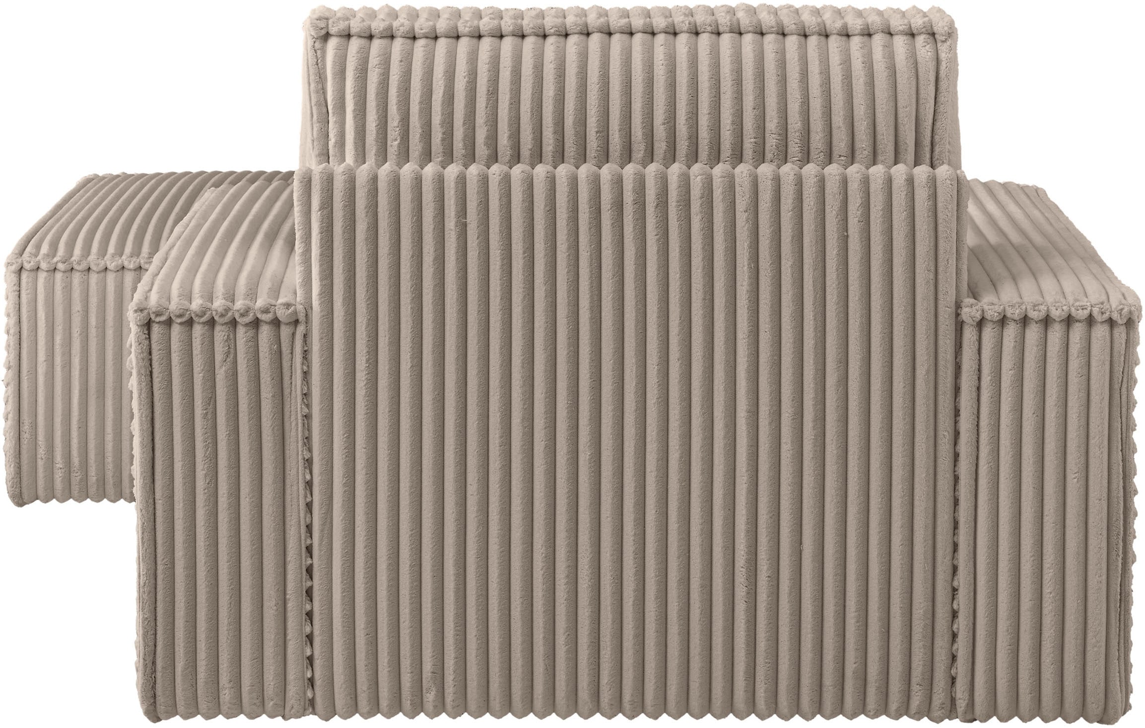 andas Loveseat »FINNLEY, Loveseat & Hocker im Set, trendige Stoffe, inkl. Zierkissen«, (2 St.), verfügbar in den Stoffqualitäten Bouclé, Struktur fein und Mega Cord