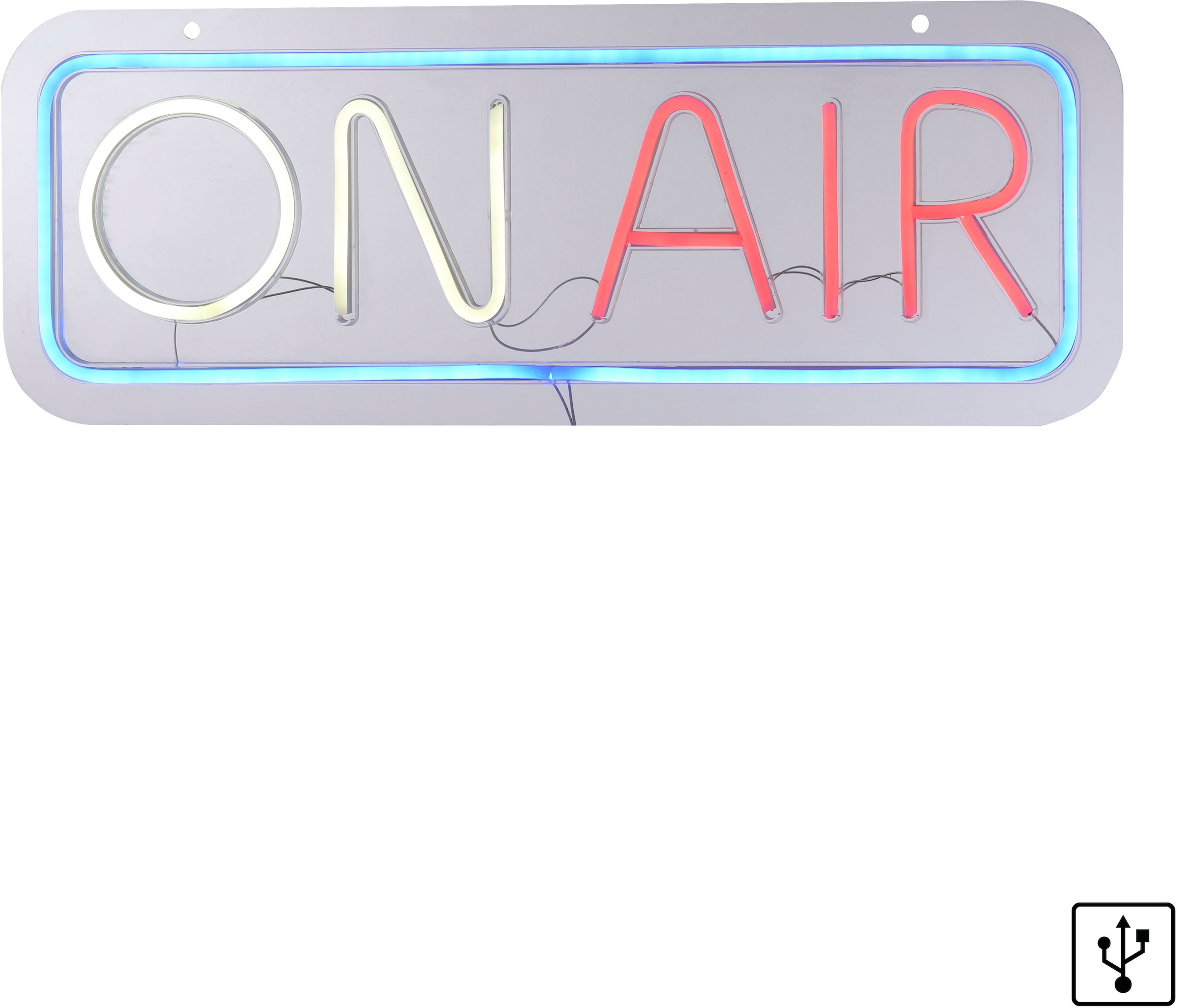 JUST LIGHT LED Wandleuchte »NEON-ONAIR«, 1 flammig, Leuchtmittel LED-Board günstig online kaufen