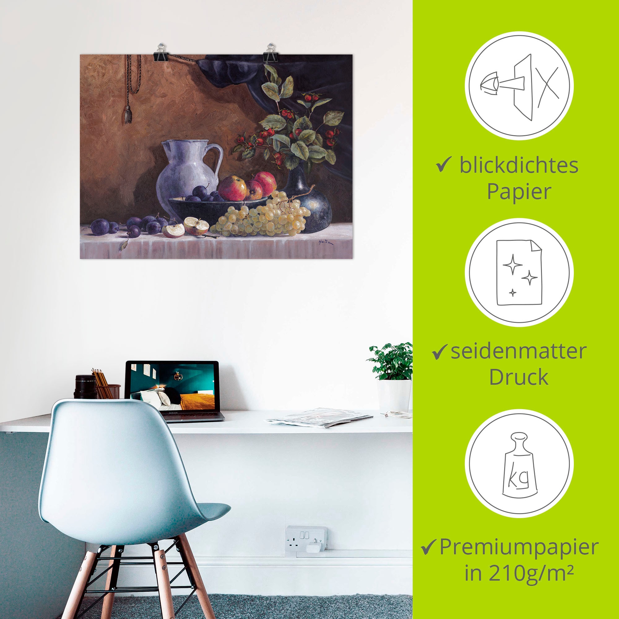 Artland Poster »Stillleben« Arrangements 1 Stk. tlg. als Leinwandbild, Poster in verschied. Größen