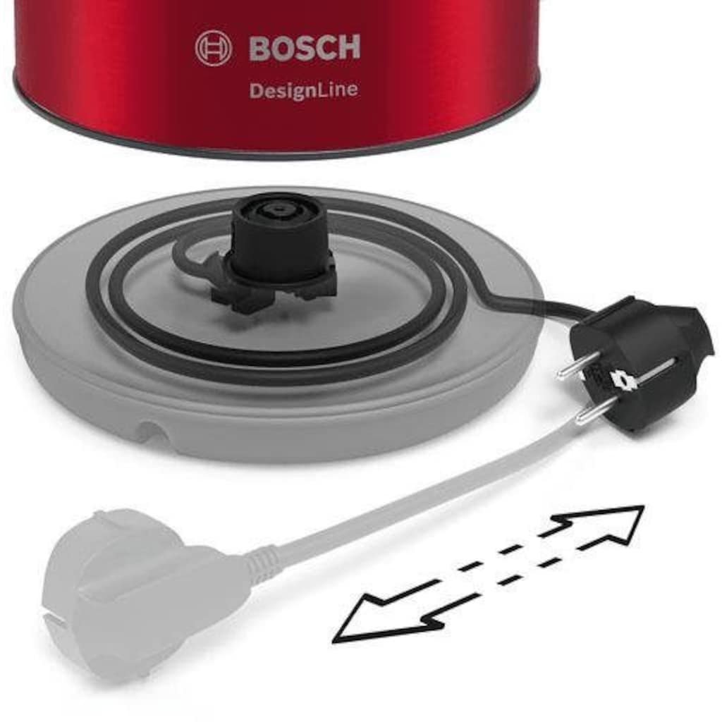 BOSCH Wasserkocher »TWK3P424 DesignLine«, 1,7 l, 2400 W