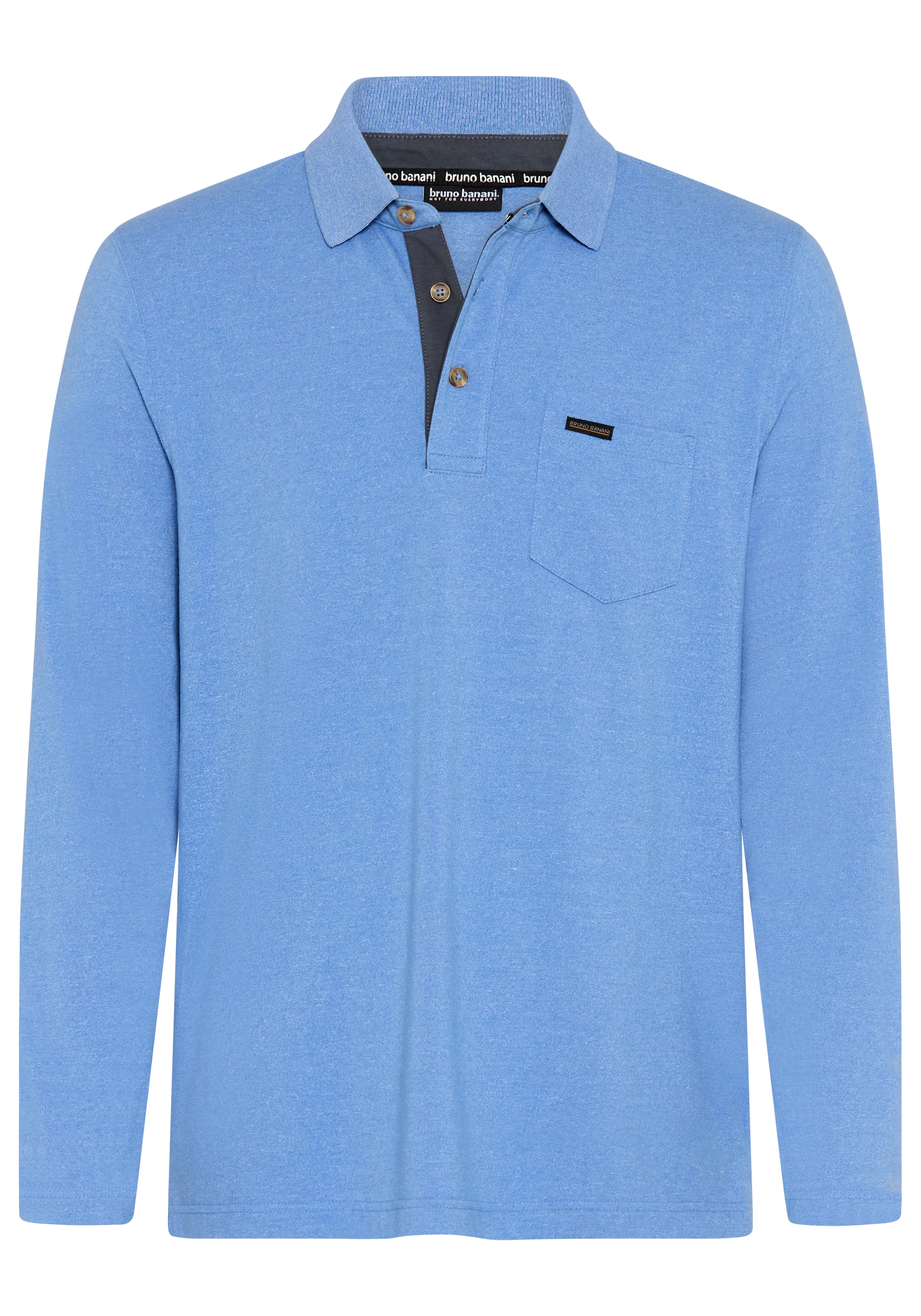 Bruno Banani Langarm-Poloshirt Angenehm weiche Jersey-Qualität trifft auf klassischen Polo-Style