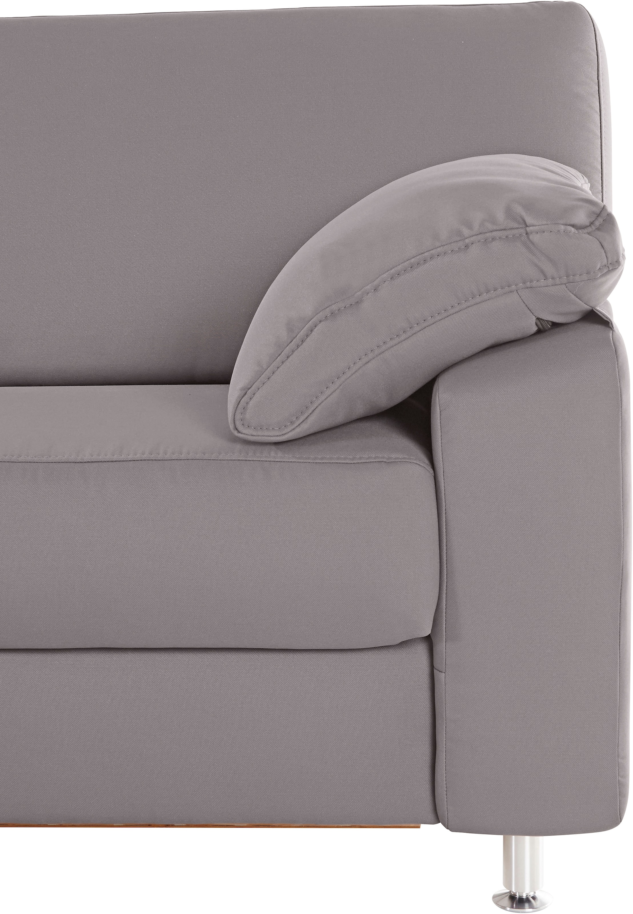 sit&more Ecksofa »Belfort L-Form«, wahlweise mit Vorziehsitz und Bettkasten