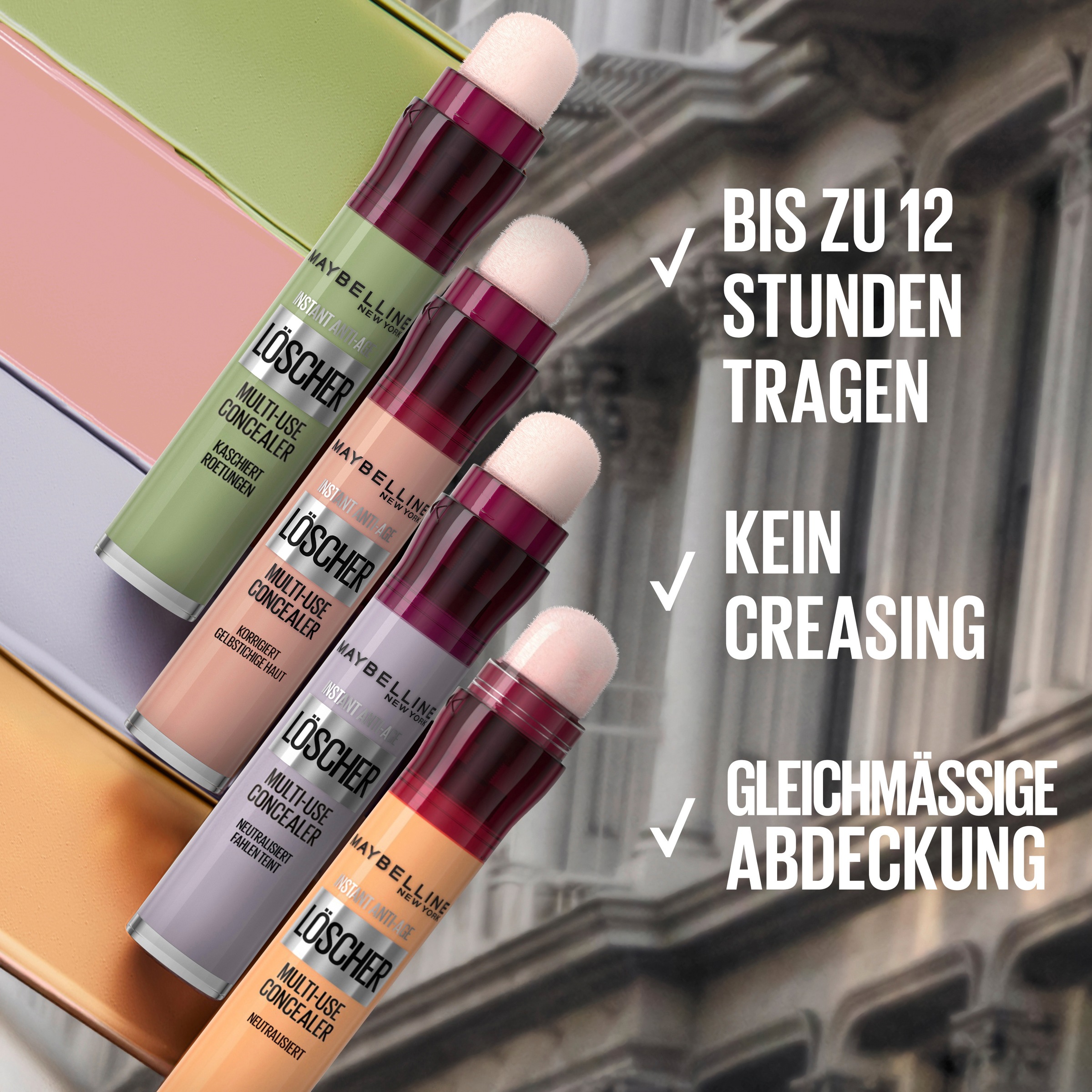 MAYBELLINE NEW YORK Concealer »INSTANT ANTI-AGE MULTI-USE CONCEALER« für sichtbar straffere Haut und einen ebenmäßigen Teint