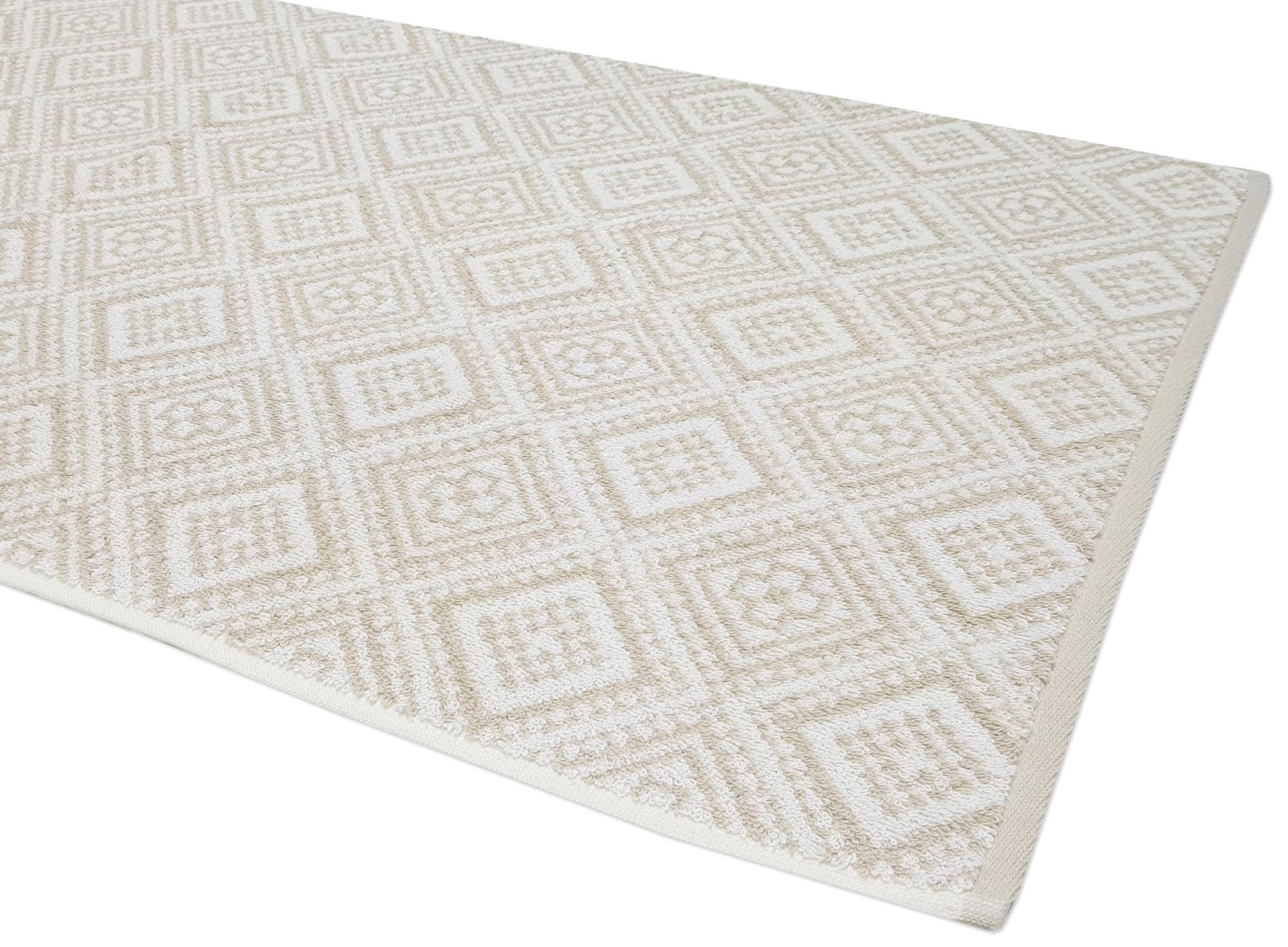 framsohn frottier Badetücher »Arabeske Duschtücher«, (Set, 2 St., 2er Set Badetücher 75 x 150 cm), Badetuch, skandinavisch gemustert, hergestellt in Österreich