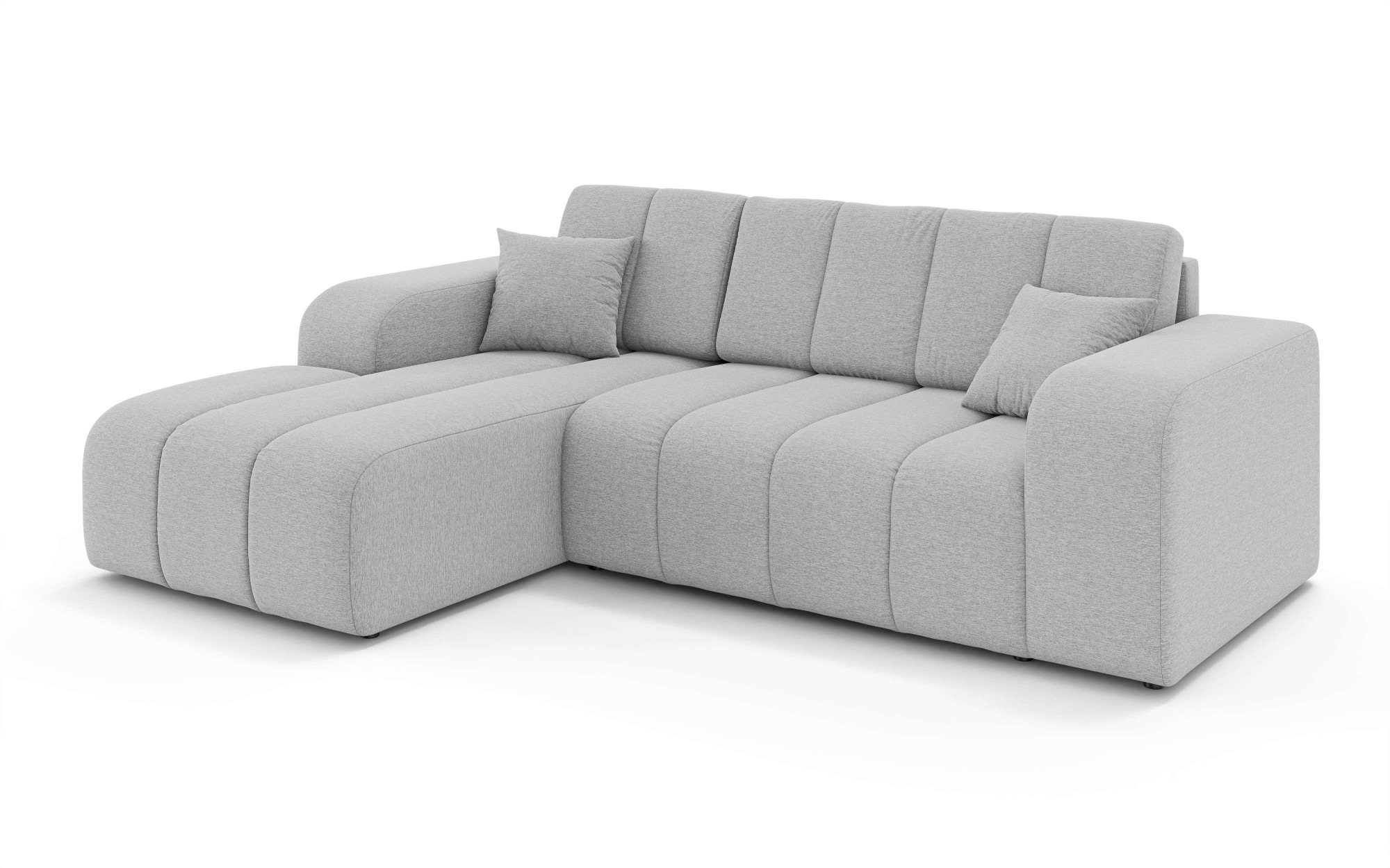 INOSIGN Ecksofa »CASSY L-Form, Schlafsofa mit Bettkasten, Maße B/T/H: 245/165/88 cm«, mit 2 Rückenkissen, Recamiere rechts oder links bestellbar
