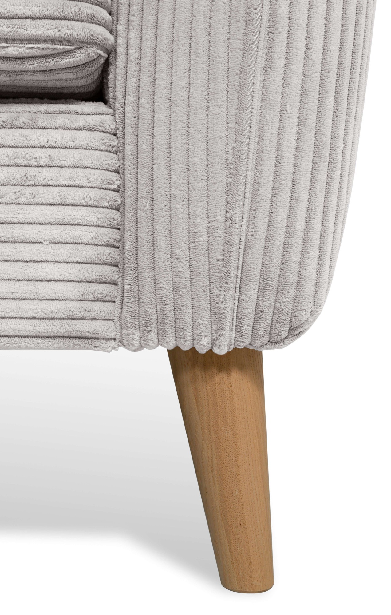 Home affaire Ecksofa »MARSEILLE 278/202 cm, L-Form, Ottom. rechts/links«, Massivholzbeine aus Eiche, in verschieden Bezügen und Farbvarianten