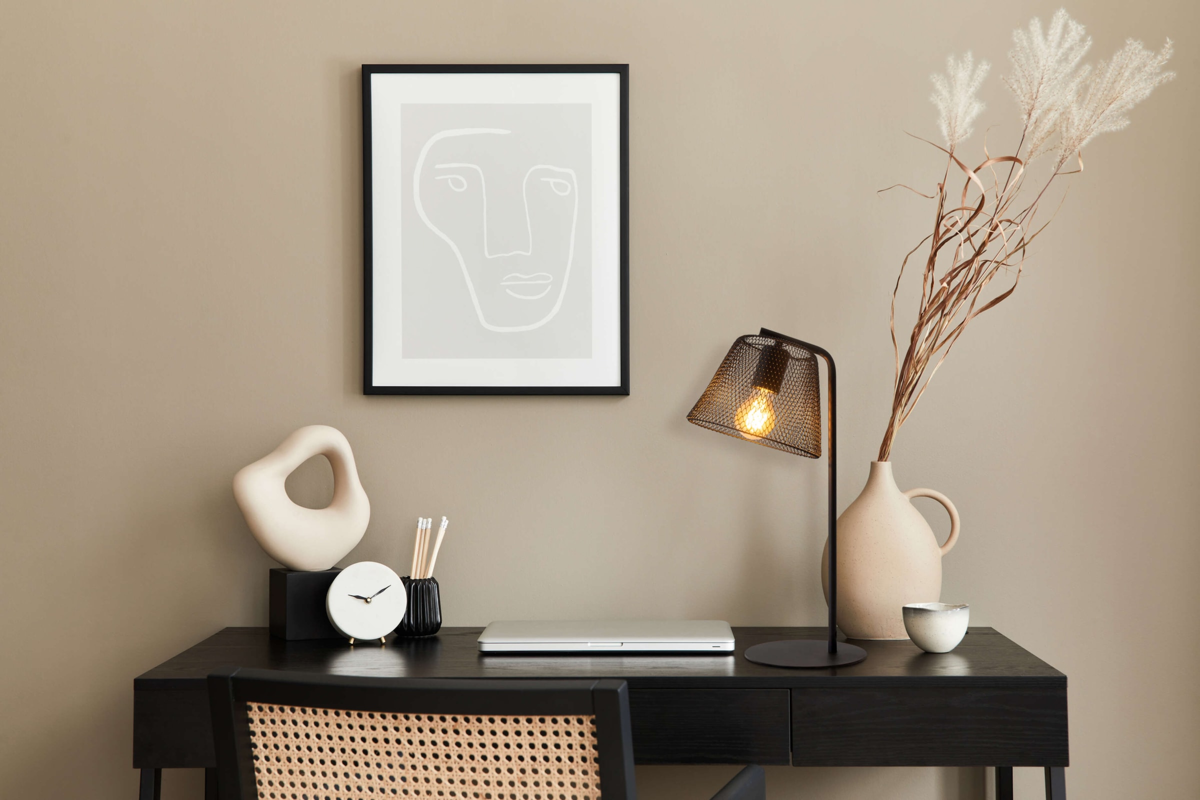 näve Tischleuchte »Korie« E27 1 Stk. Metallgeflechtschirm, exkl. 1x E27, H: 50cm, Zuleitung schwarz 180cm