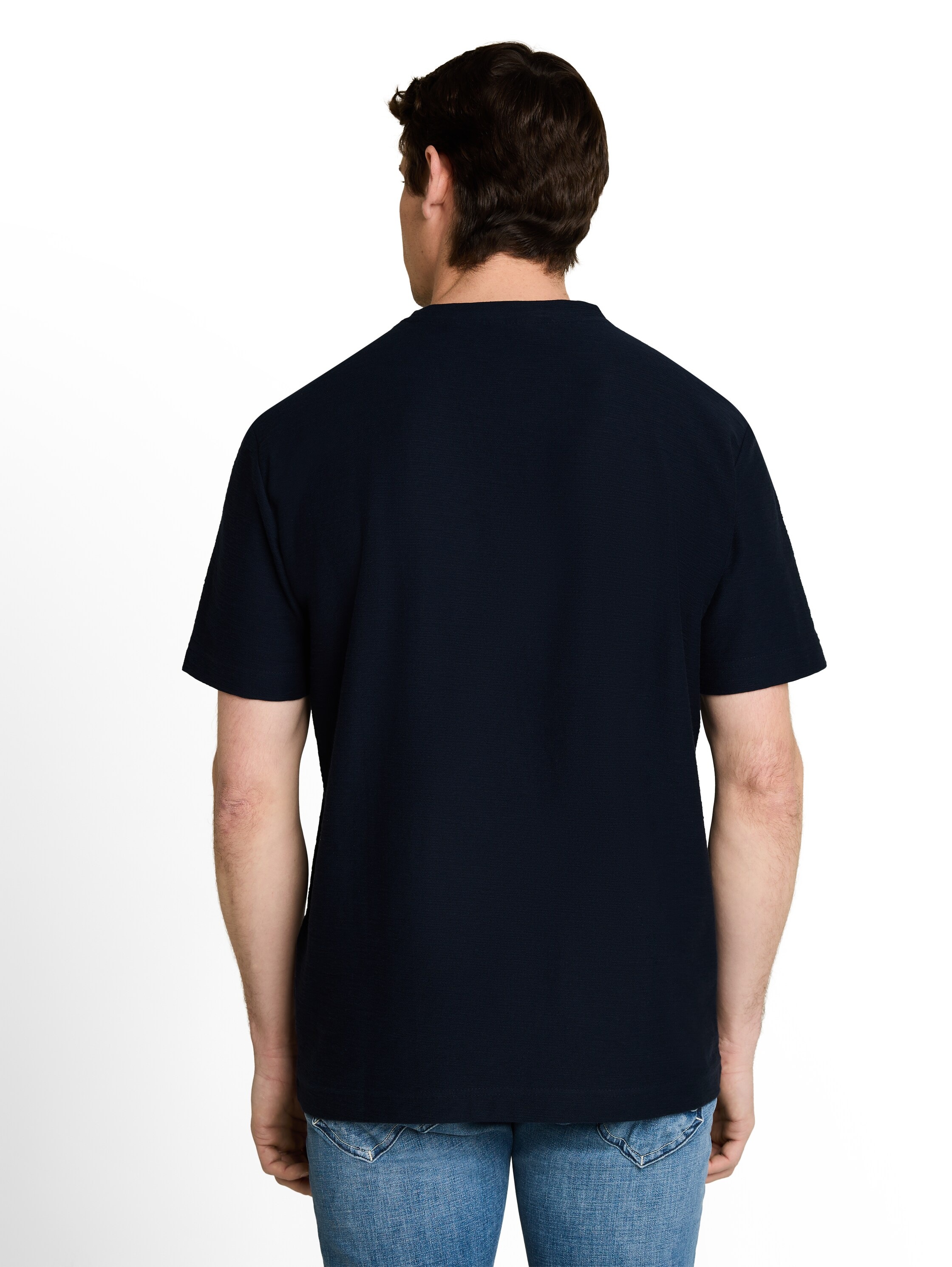 TOM TAILOR Kurzarmshirt unifarben