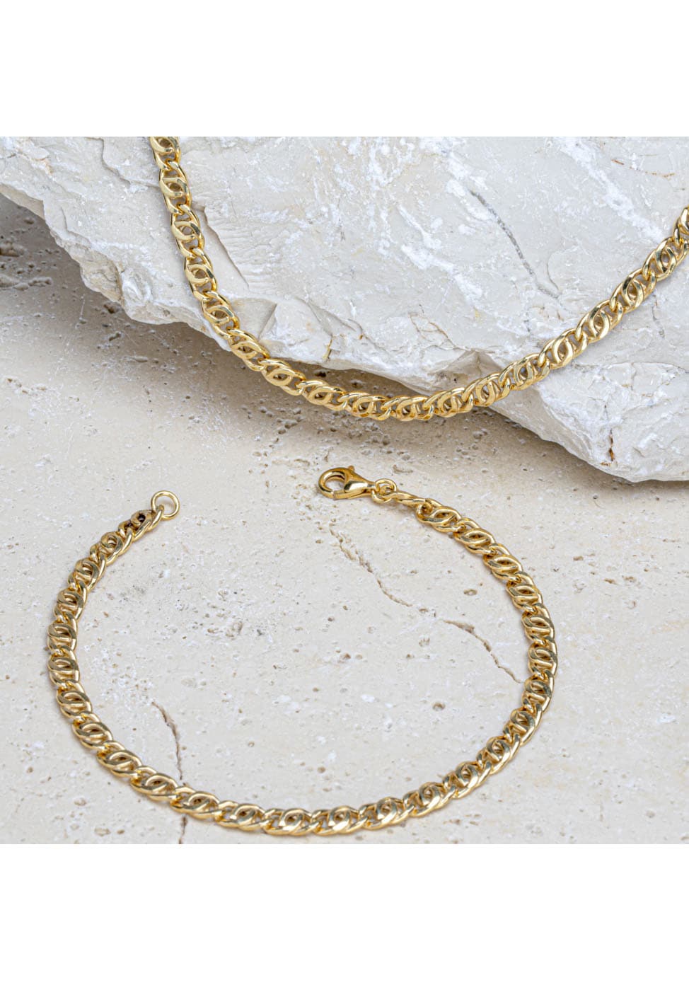 Firetti Goldkette »Schmuck Geschenk Gold 333 Halskette Tigeraugenkette«, Made in Germany