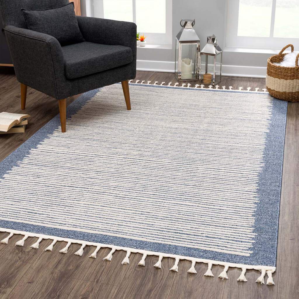 Carpet City Teppich »Art 2231«, rechteckig, 7 mm Höhe, Kurzflor, mit Kettfä günstig online kaufen