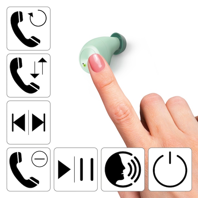 Hama Bluetooth-Kopfhörer »Bluetooth-Kopfhörer True Wireless In-Ear  Sprachsteuerung« auf Raten bestellen