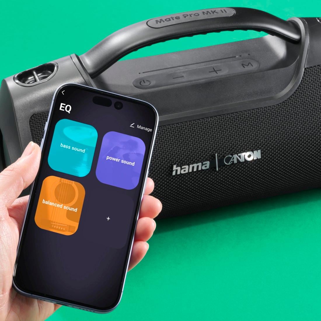 Hama Bluetooth-Lautsprecher »Bluetooth-Lautsprecher 60W (App, Party Box wasserfest IPX6, PowerPack)« (A2DP Bluetooth App-Steuerung | Kabellos | Powerbank ) Outdoor, tragbar, App-Steuerung, kabellos, Ladefunktion