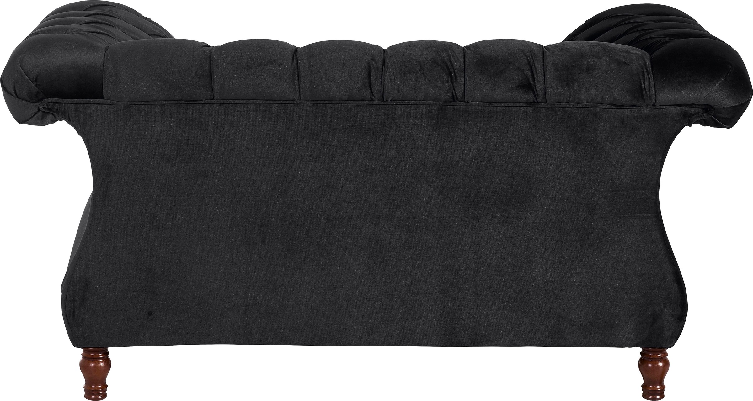 Max Winzer® Loveseat »Isabelle, Loungesessel«, Knopfheftung & gedrechselten Füßen in Buche Nussbaum, Breite 167 cm