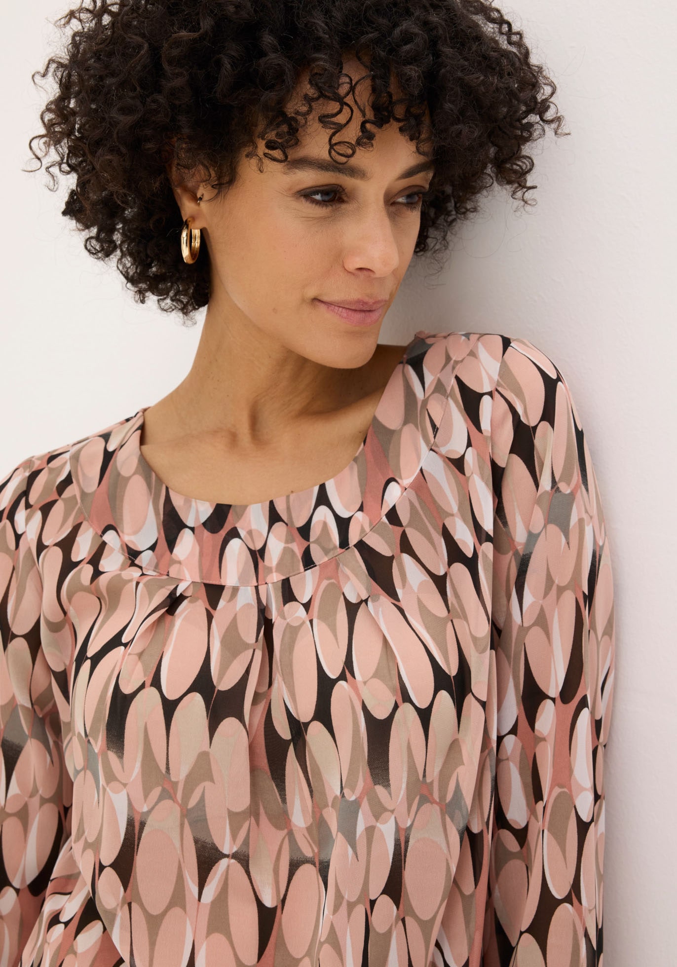 bonprix Tunika figurumspielende Passform, mit langem Arm, aus Polyester