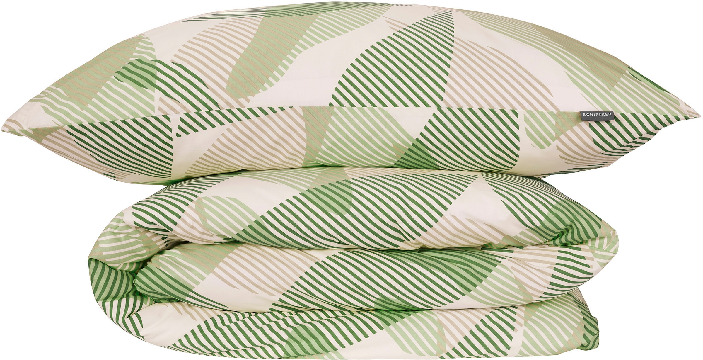 Schiesser Bettwäsche »Lea aus weicher Baumwolle mit einem aufwändigen Grafikdesign«, MADE IN GREEN by OEKO-TEX®